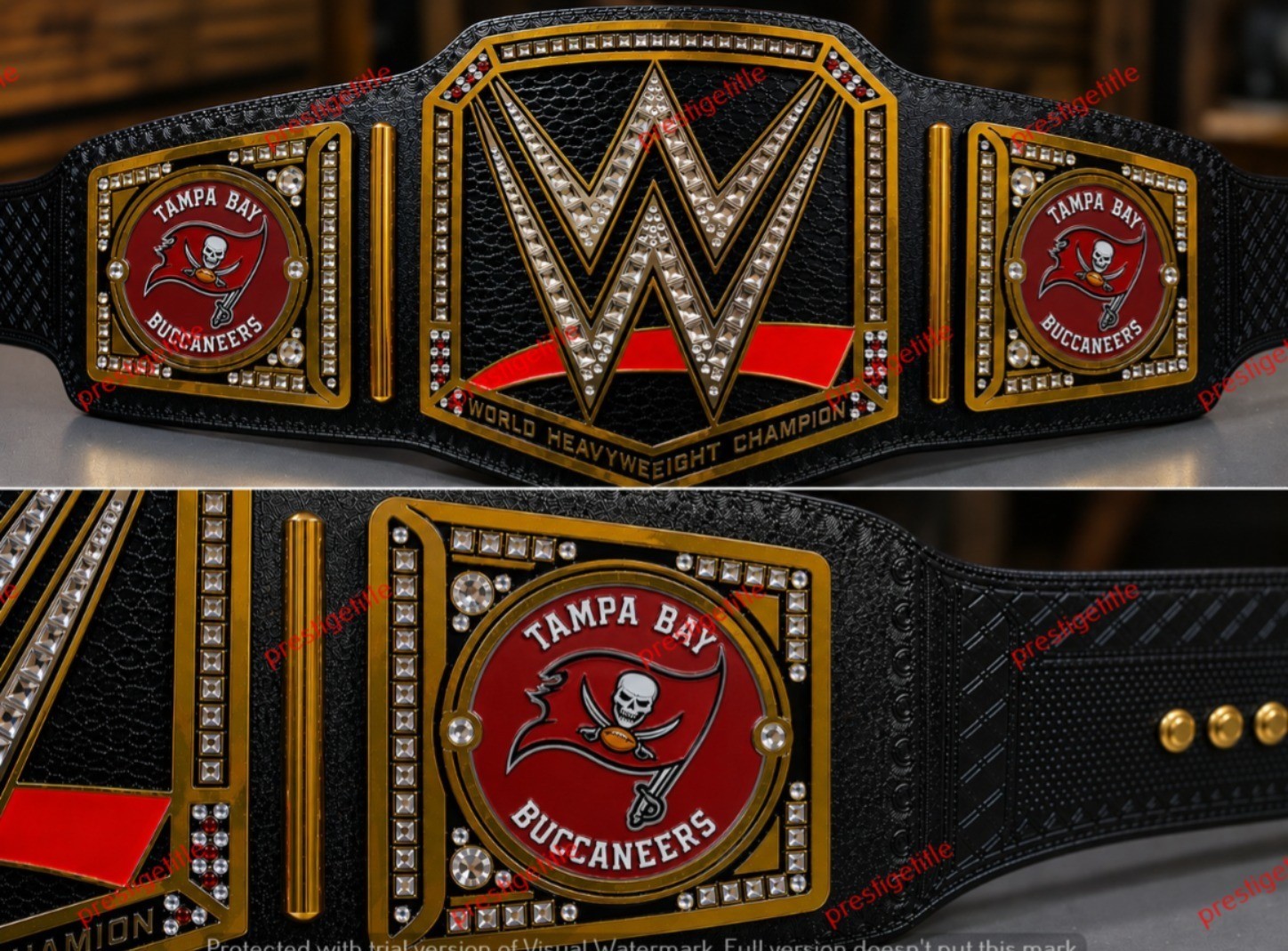 Custom 2026 Tampa Bay Buccaneers championship belt Adult Size 2MM Brass