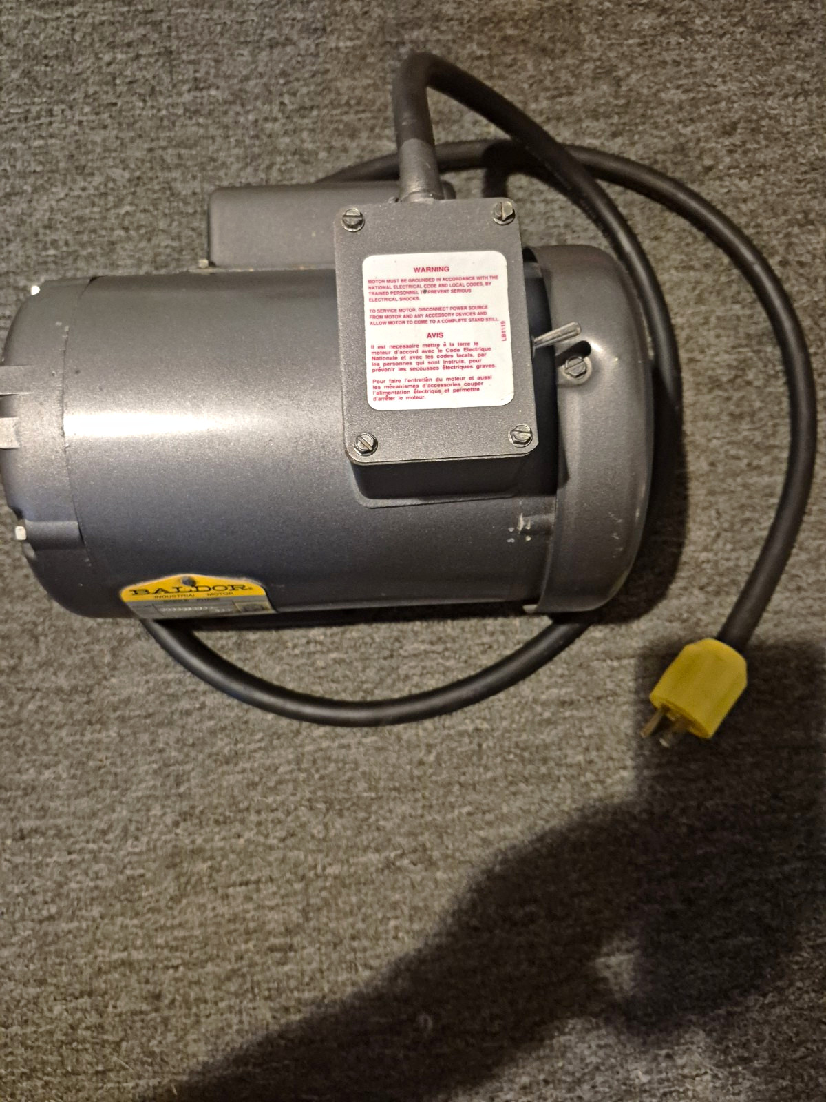 Baldor 3HP Single Phase AC Induction Motor 115/230V 3450 RPM TE 35P35-5560