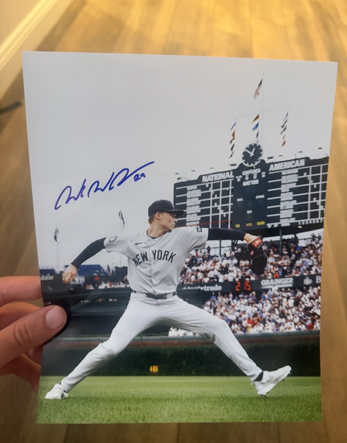 WILL WARREN SIGNED AUTOGRAPHED 8X10 AUTHENTIC YANKEES