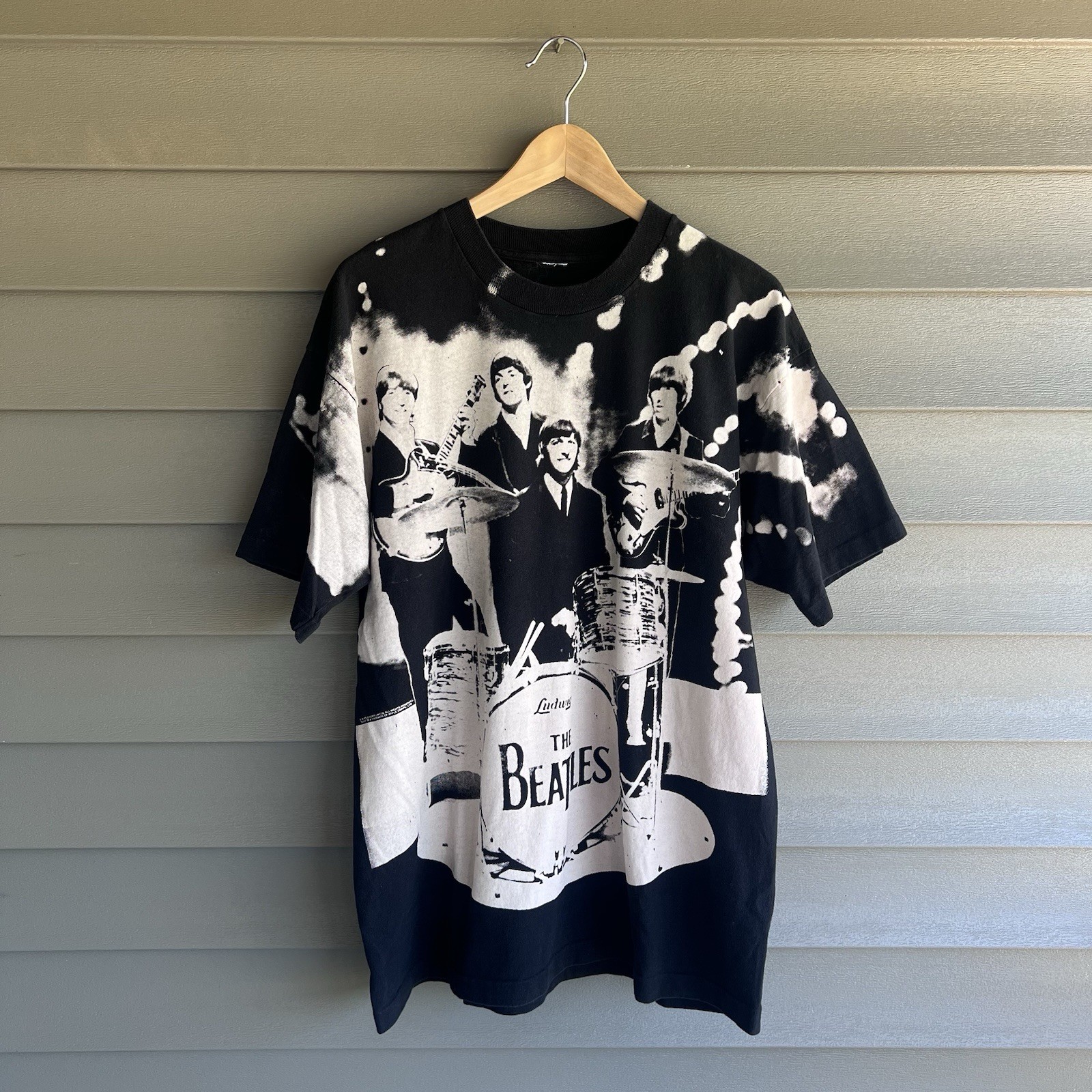 Vintage 1990s The Beatles Shirt All Over Print Single Stitch AOP Music Band XL Vintage 1990s The Beatles Shirt All Over Print Single Stitch AOP Music Band XL
