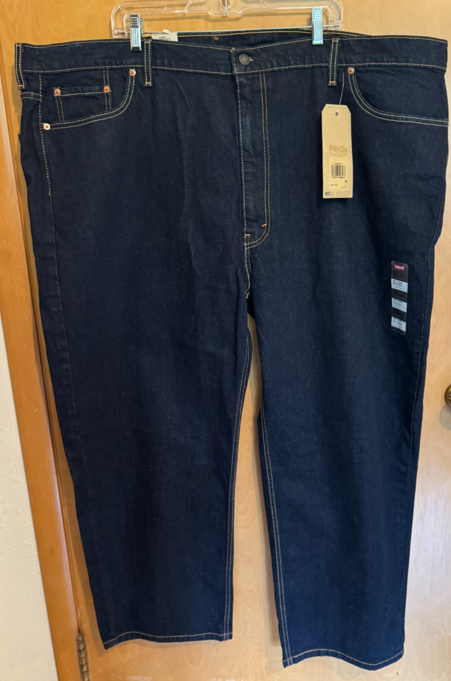Mens Levis 550 denim blue jeans sz 52 x 29 NWT Stretch Loose Tapered Relaxed Fit