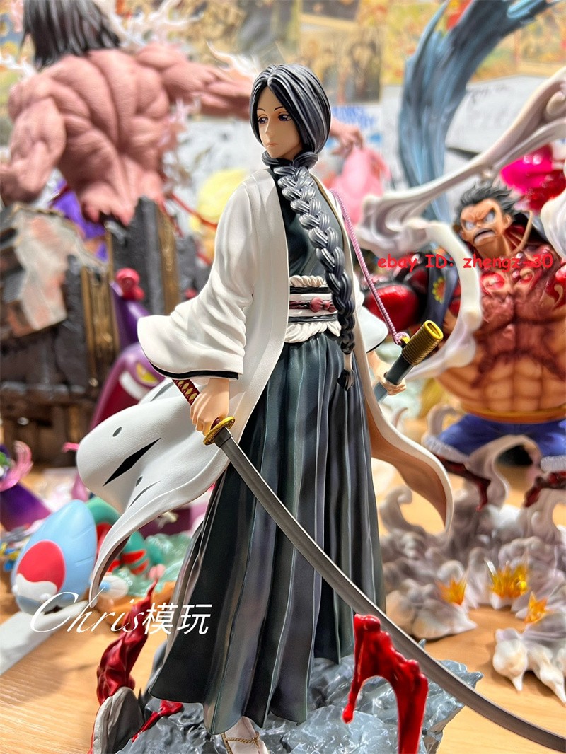 H34CM 1/6 Unohana Retsu Statue GK Figure Painted Model Collectibles W/Bust Gift