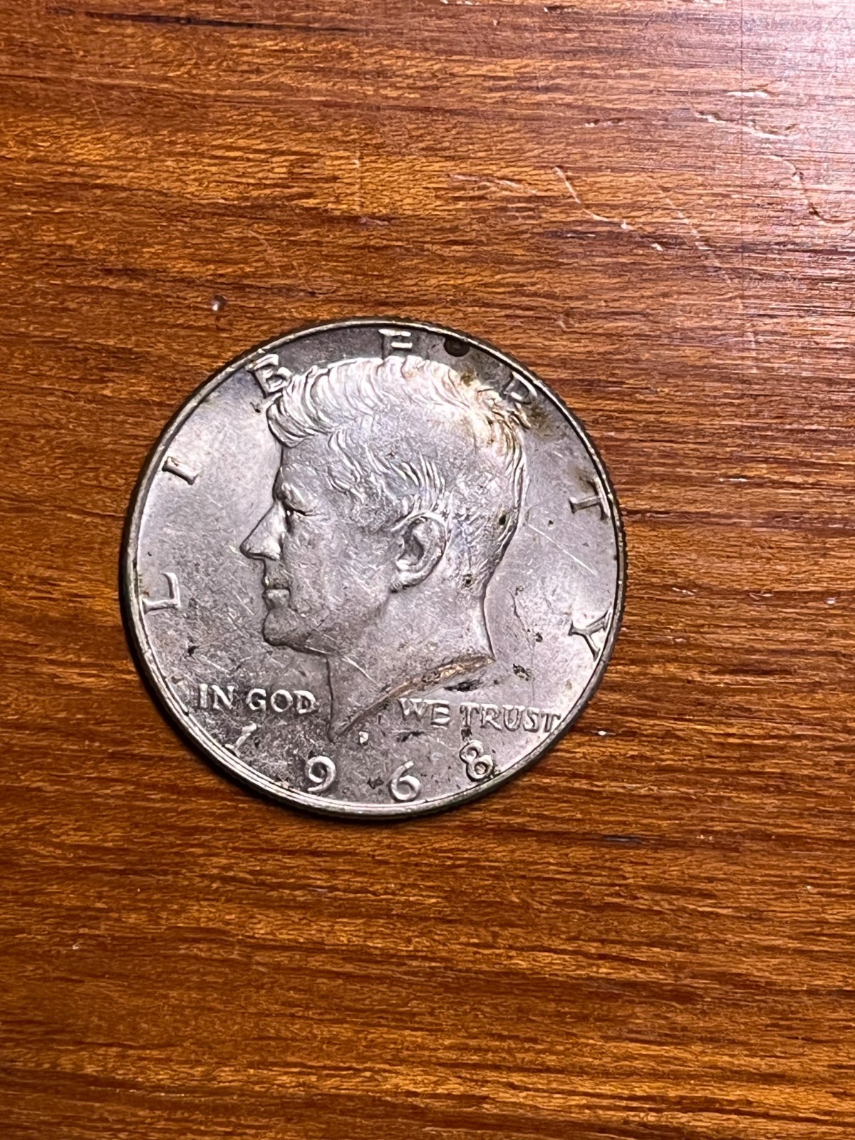 1968 D Kennedy Half Dollar AU