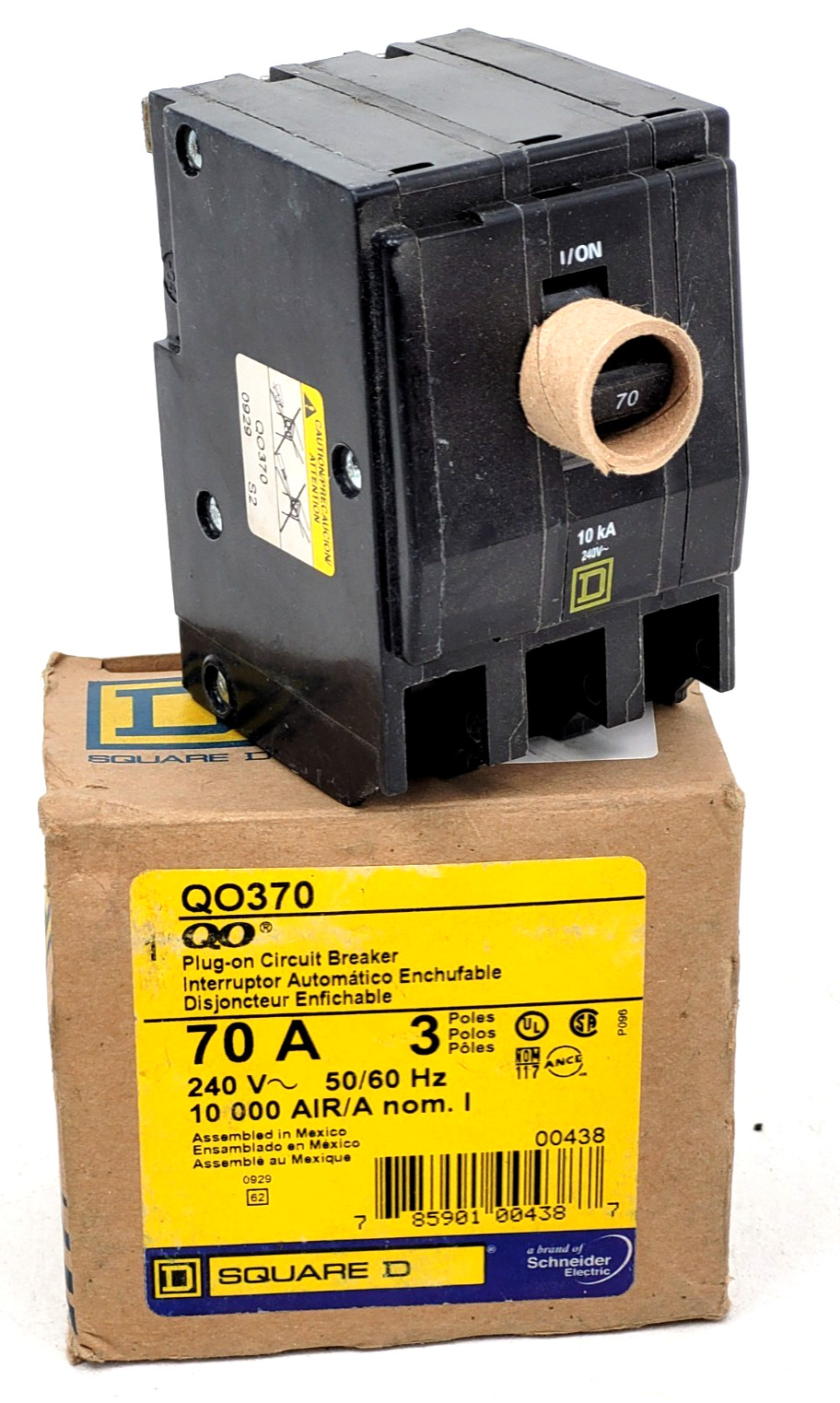 QO370 Square D 70 Amp 240 Volt Circuit Breaker - Next Day Option - New