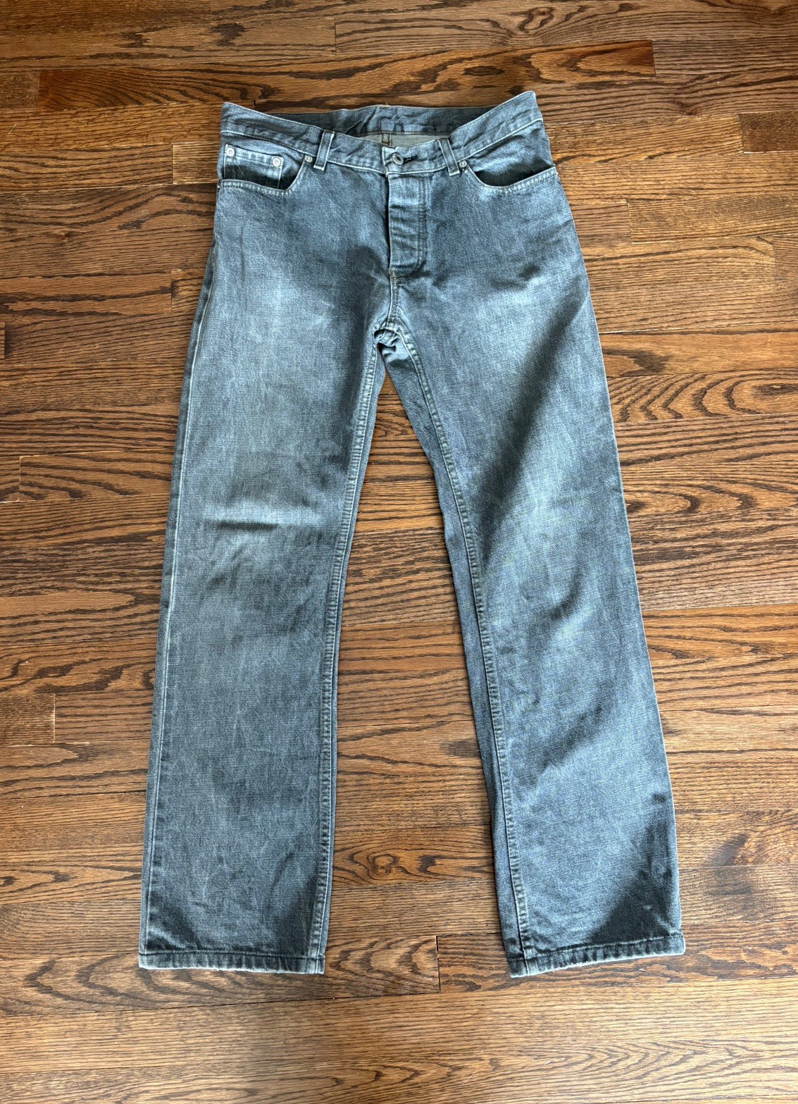 Helmut Lang 1990s Gray Classic Bootcut Denim Jeans Sz 32 Helmut Lang 1990s Gray Classic Bootcut Denim Jeans Sz 32