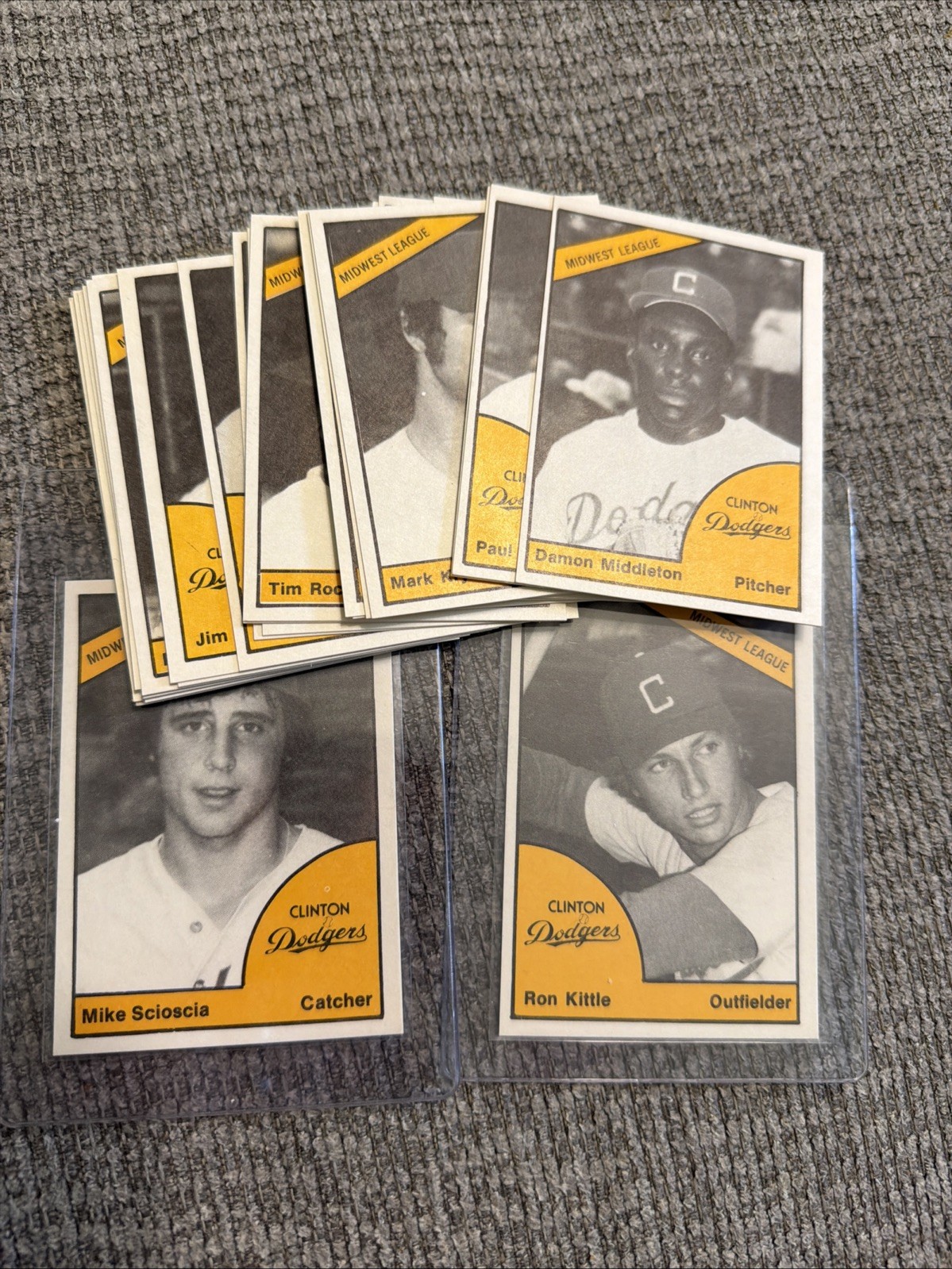 1977 TCMA Clinton Dodgers Complete Team Set Dave Stewart Mike Scioscia Kittle 1977 TCMA Clinton Dodgers Complete Team Set Dave Stewart Mike Scioscia Kittle