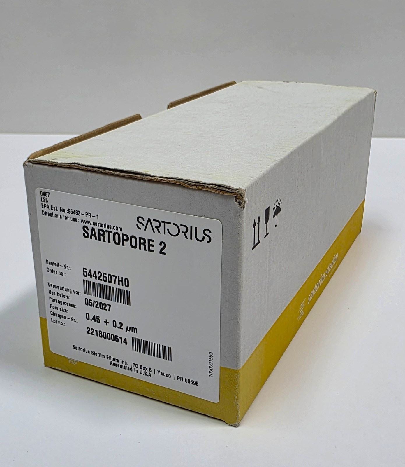 Sartorius  5442507H0  Sartopore 2 | Cartridge | 0.2µm | 5
