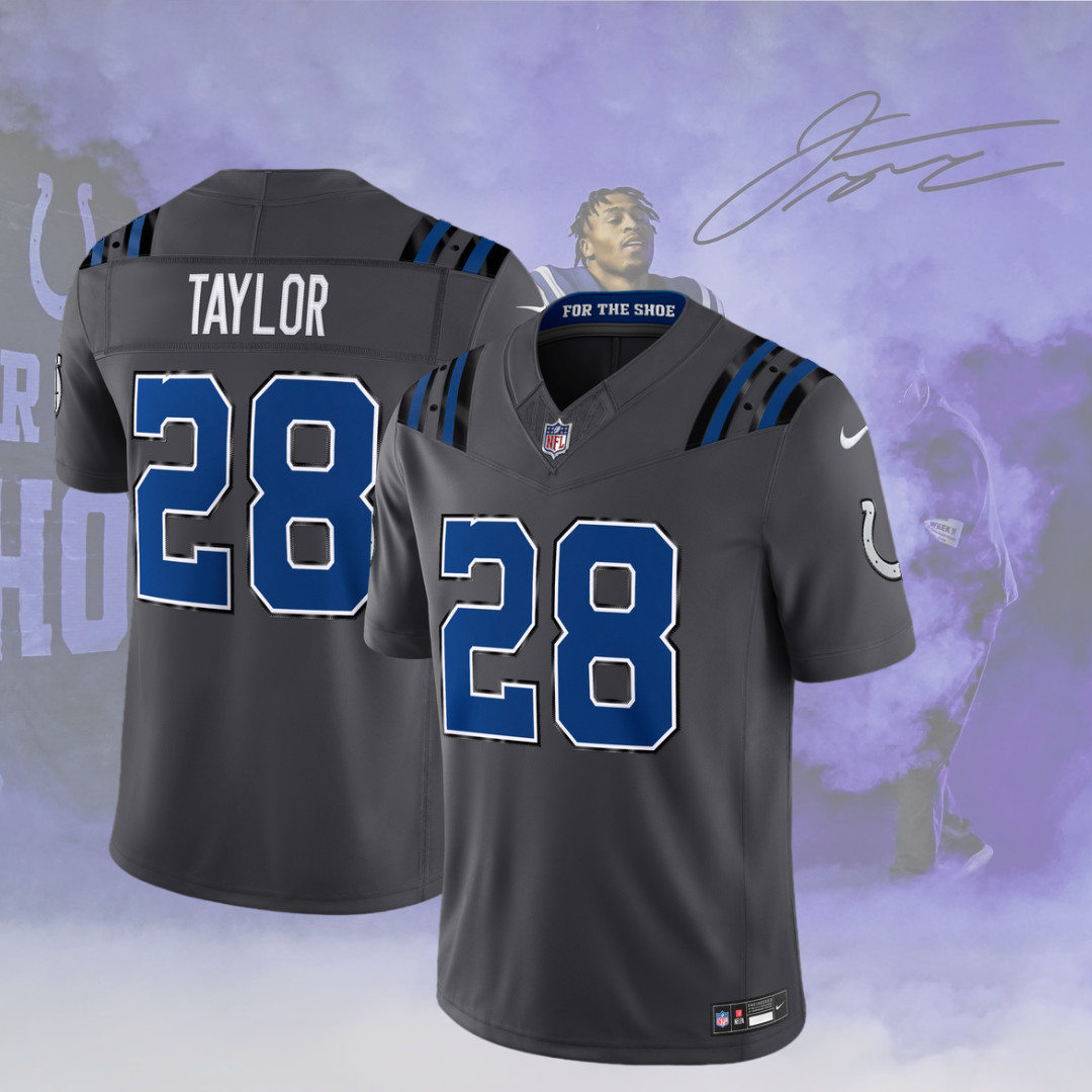 NEW #28 Taylor Indianapolis Colts Football Stitched Jersey