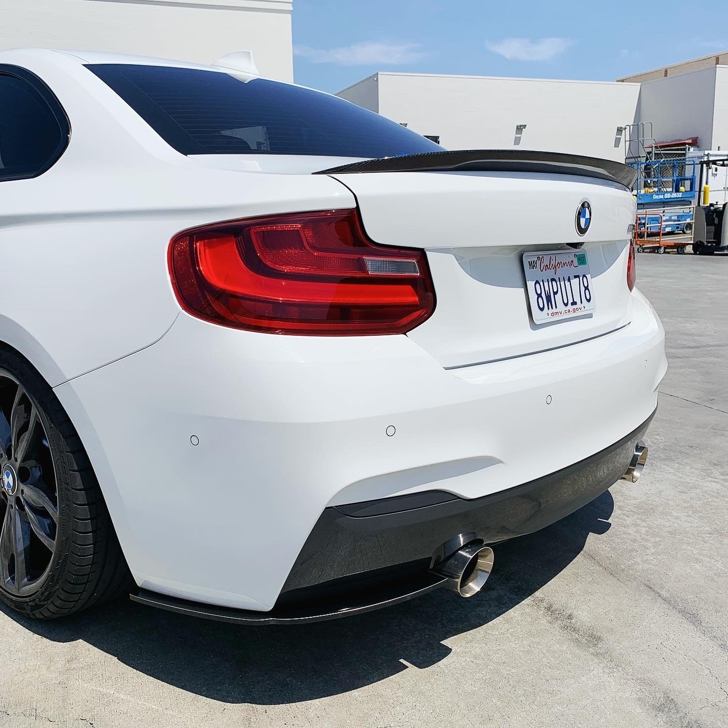Bmw F22 M235/M240i Rear bumper M canards by Splittergang Aero