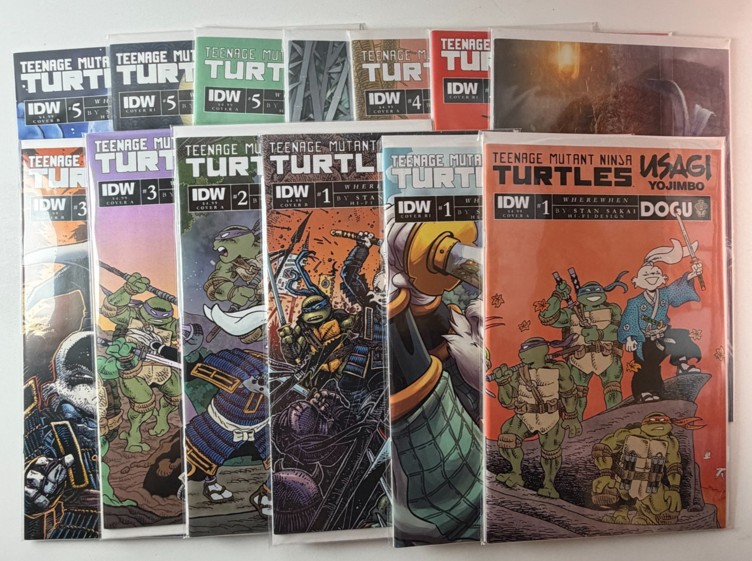 TMNT Usagi Yojimbo WhereWhen #1-5 13pc Lot 1:50 Variants IDW 2023 NM