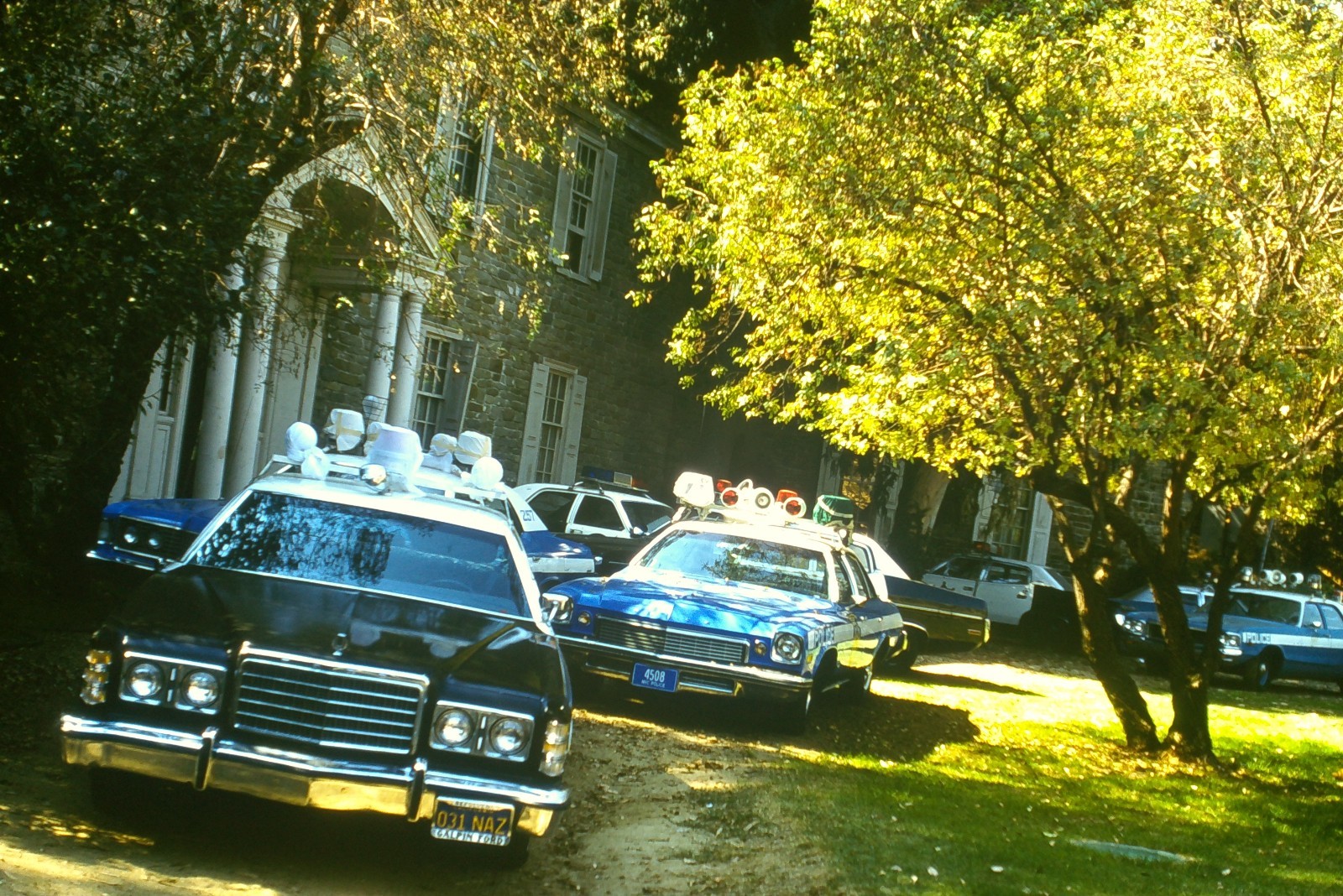 Kodachrome 35mm Slide c1970's, California Law enforcement Cars, Ford Chevy Nova 