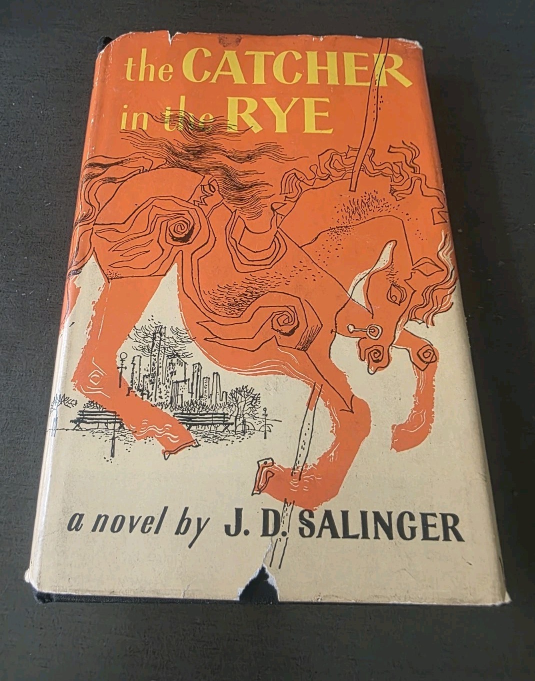 The Catcher in the Rye, J.D. Salinger. 1951, Book Club Edition.