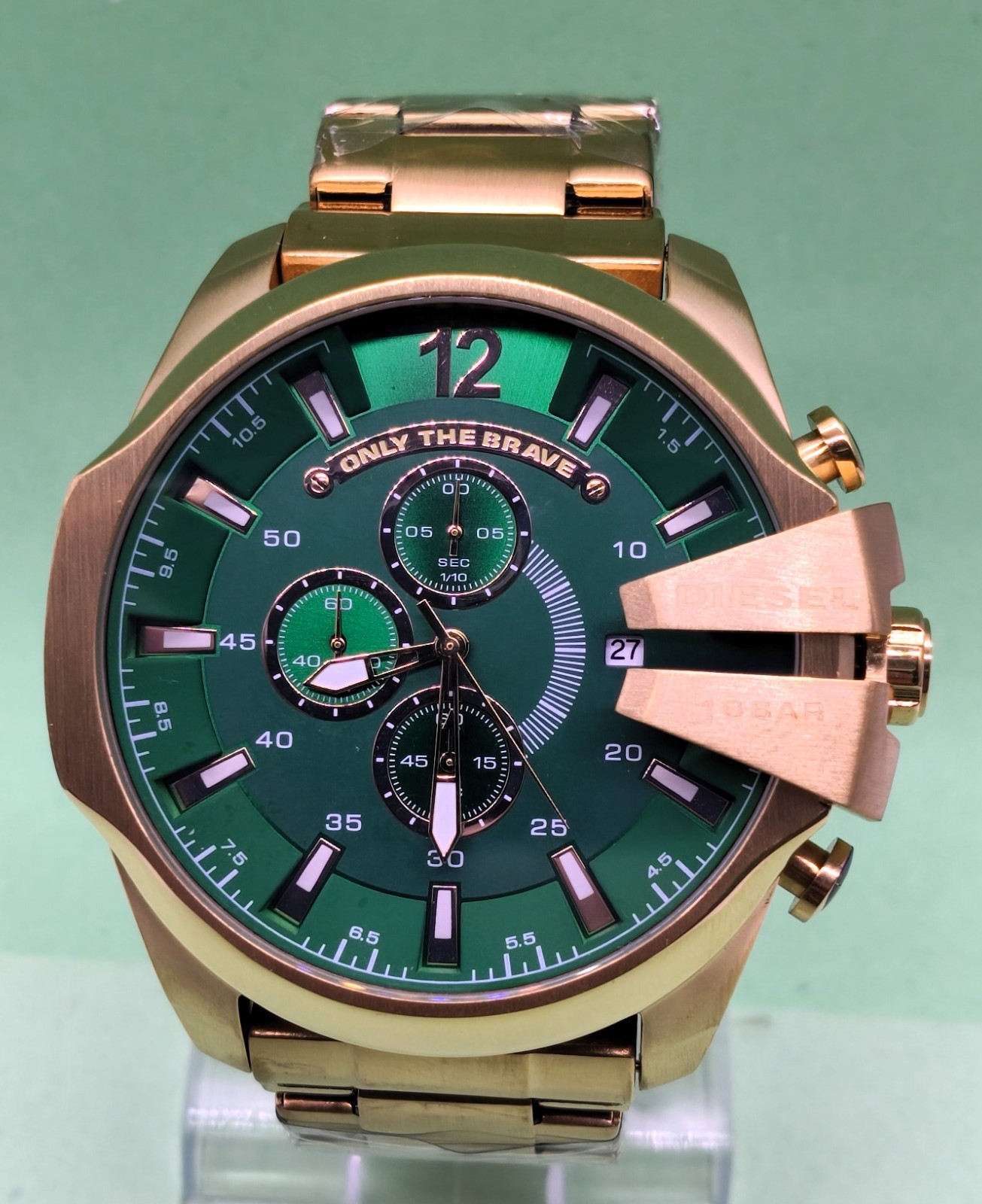 Awesome Diesel 10 Bar ''ONLY THE BRAVE'' Chronograph Quartz Men's Wrist Watch