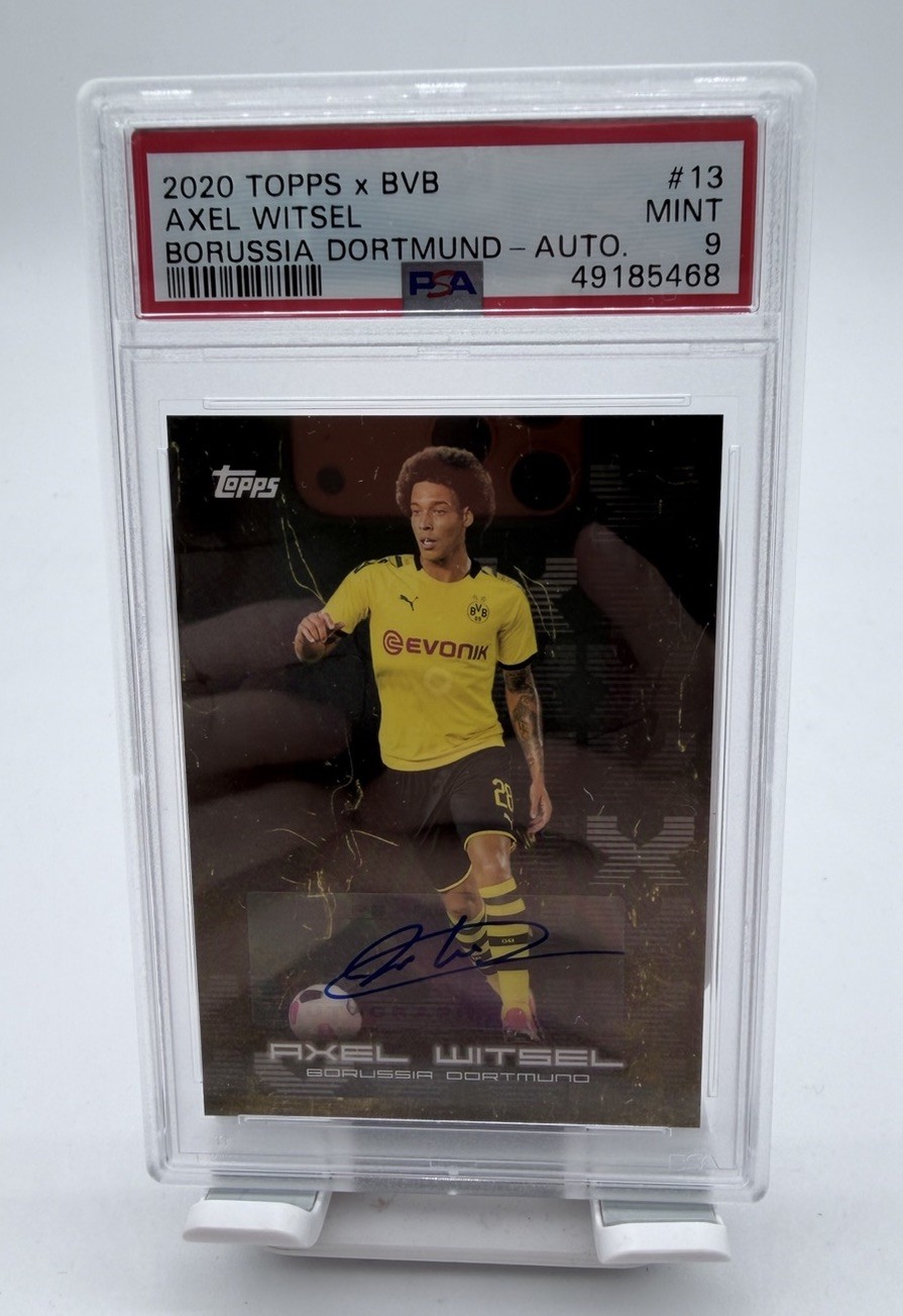 2020 Topps Bundesliga BVB #13 Axel Witsel Borussia Dortmund Auto PSA 9 Belgium 2020 Topps Bundesliga BVB #13 Axel Witsel Borussia Dortmund Auto PSA 9 Belgium
