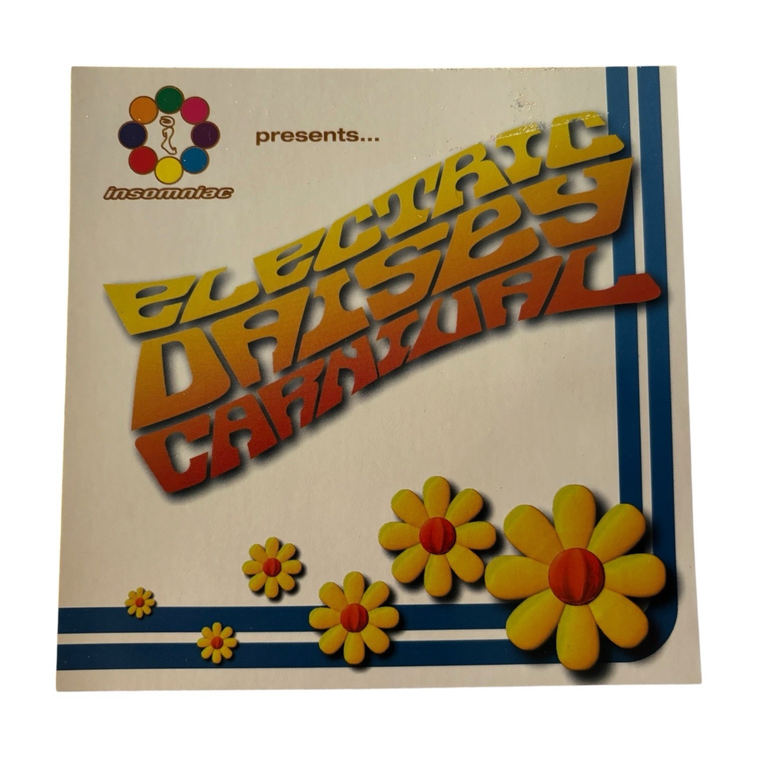 Vintage 1997 Electric Daisy Carnival EDC 1st Inaugural Rave Flyer Insomniac