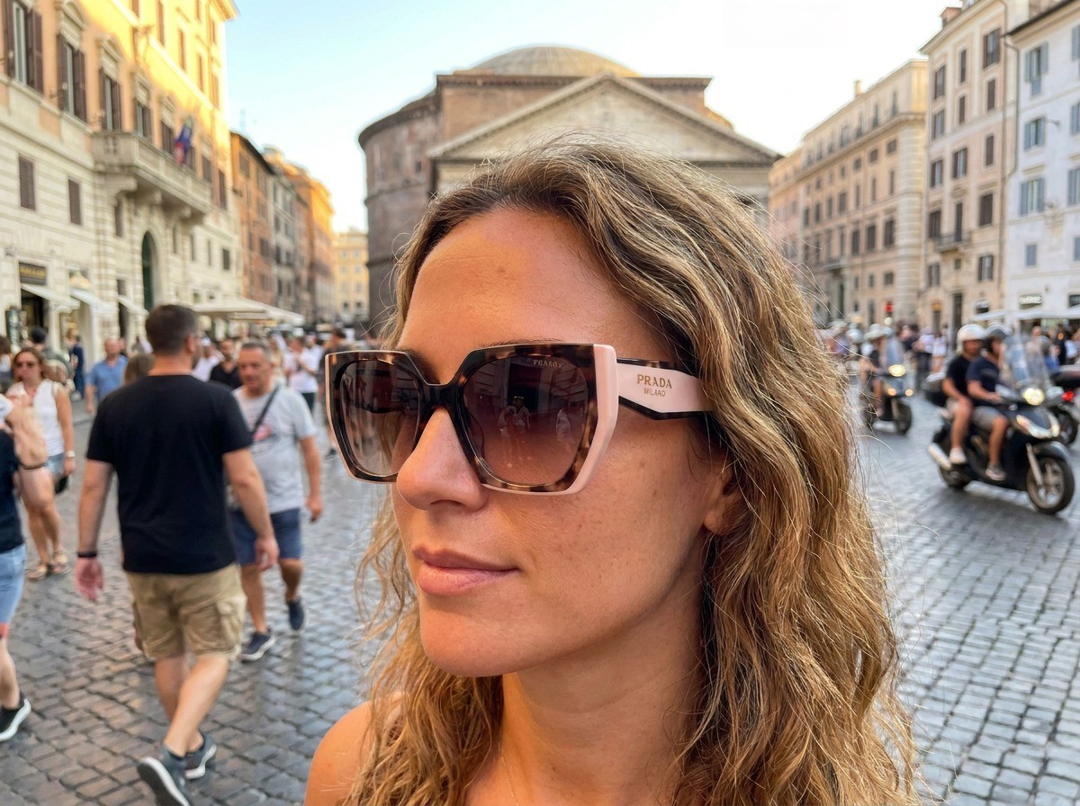 PRADA PR 15WS Women\'s Sunglasses 01R0A6 Tortoise Caramel Brown