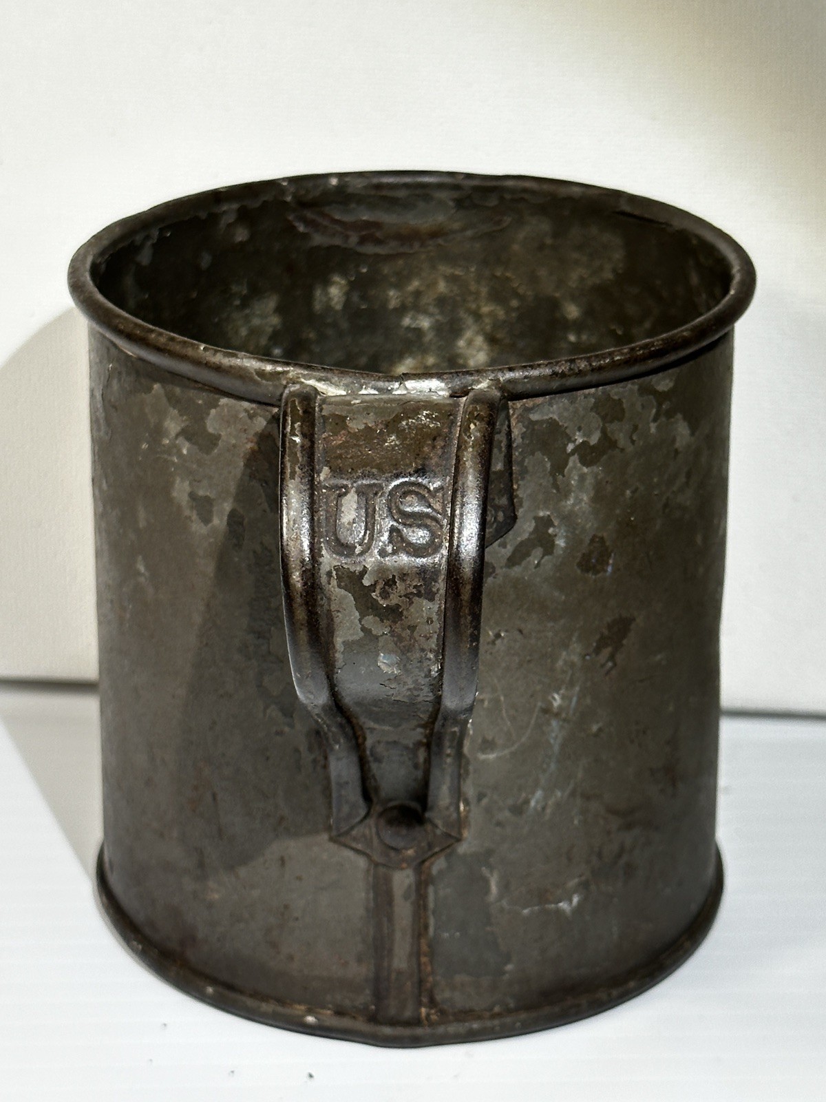Antique US Army Model 1874 Mess Cup Indian Wars Spanish American War Tin