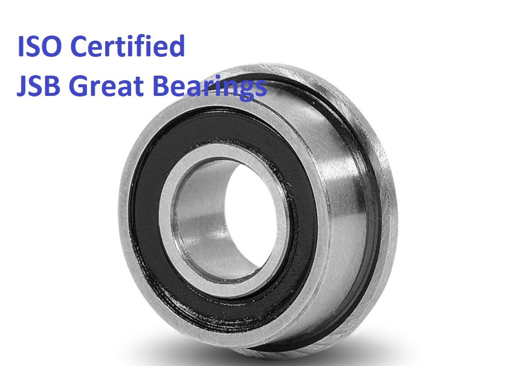 (Qty.50) Flange ball bearing FR8-2RS rubber seals FR8RS high quality FR8 RS