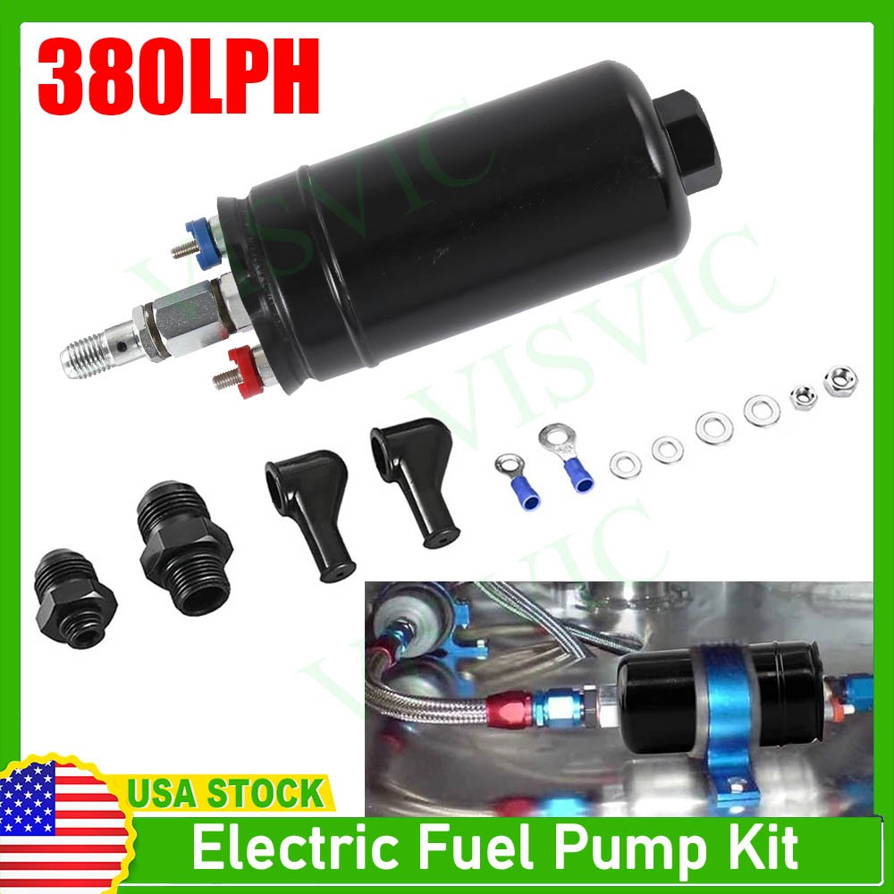 New 380LPH Universal External Inline Fuel Pump Replaces 0580254044