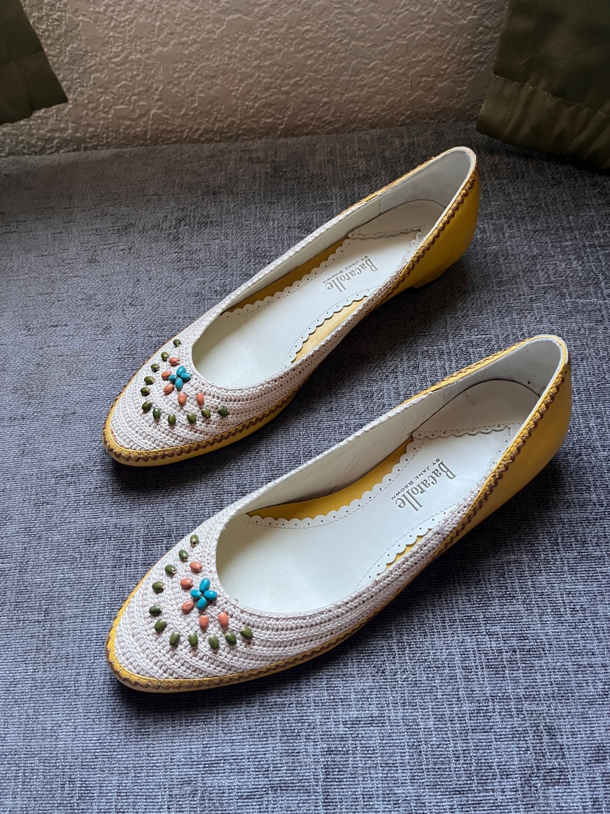 RARE Vero Cuoio Jane Brown Bacarolle Leather Shoes Flats size 8 38.5 RARE Vero Cuoio Jane Brown Bacarolle Leather Shoes Flats size 8 38.5