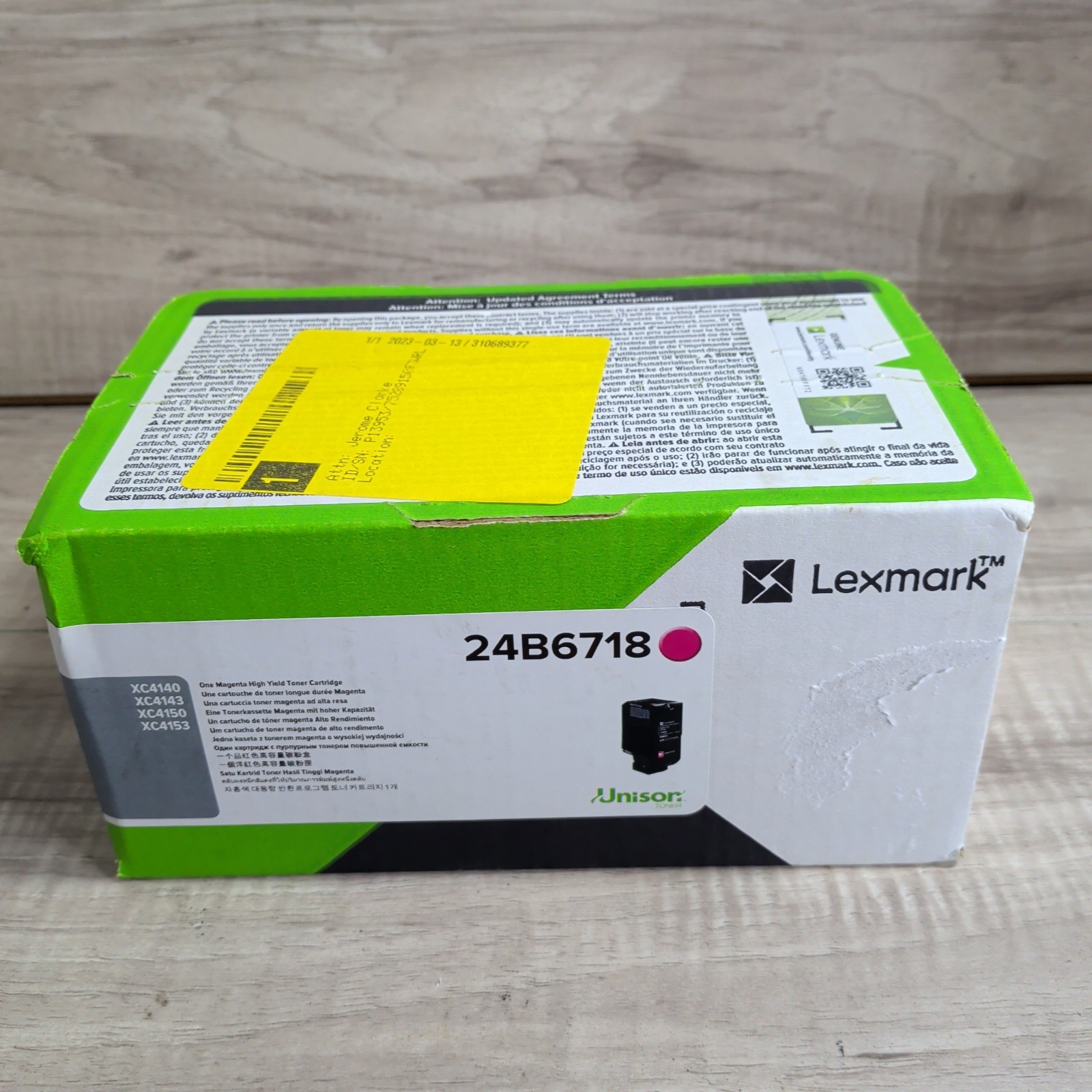 NEW GENUINE LEXMARK 24B6718 MAGENTA TONER CARTRIDGE
