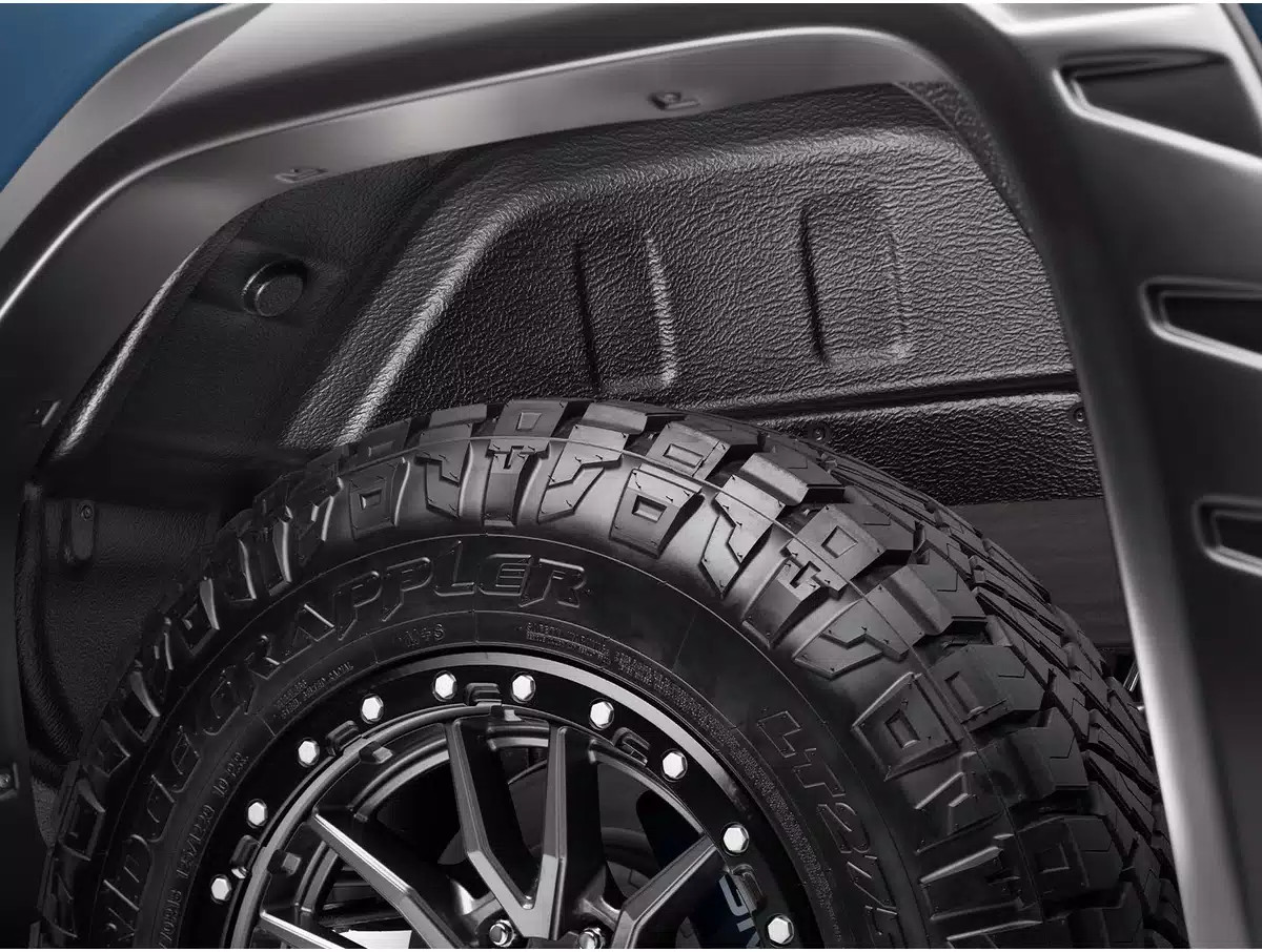 Husky Rear Wheel Well Guards Fit 19-26 Sierra 1500 NB w/o CarbonPro Bed 2pc Set