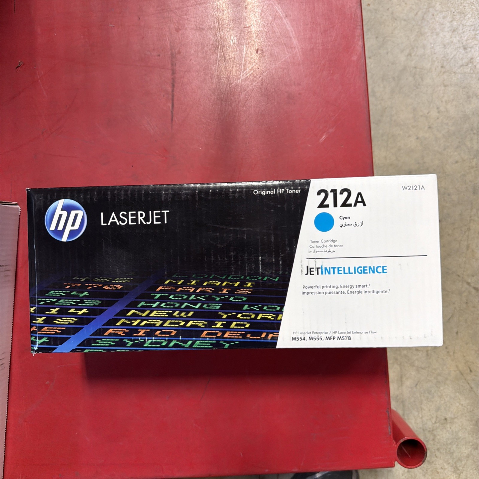 HP 212A Cyan Toner Cartridge Works with Color LaserJet Enterprise M554, W2121A