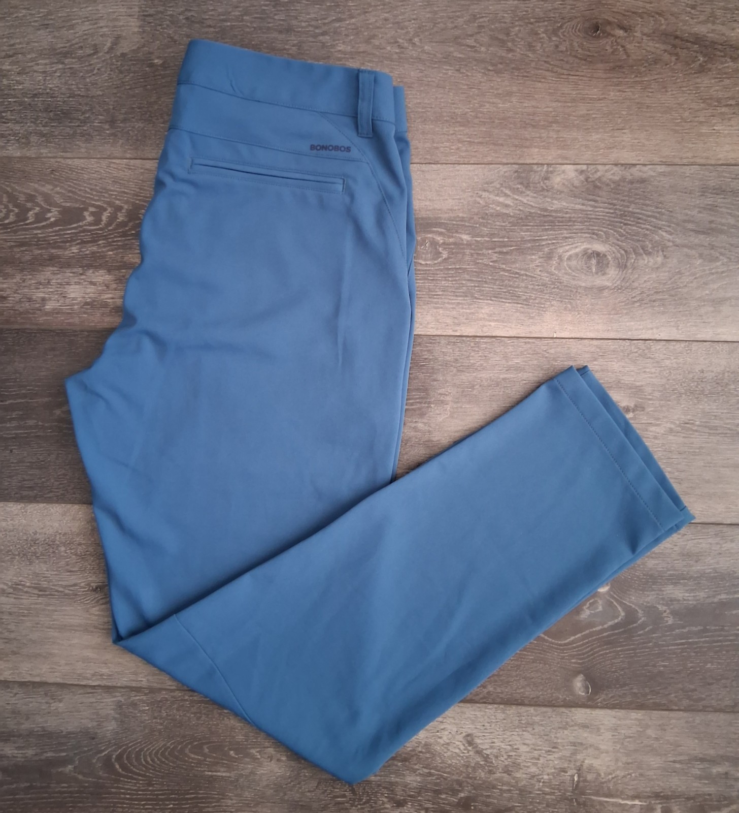 Bonobos Golf Slim Tapered Performance Pants Stretch Slate Blue Size 32x30 NWOT