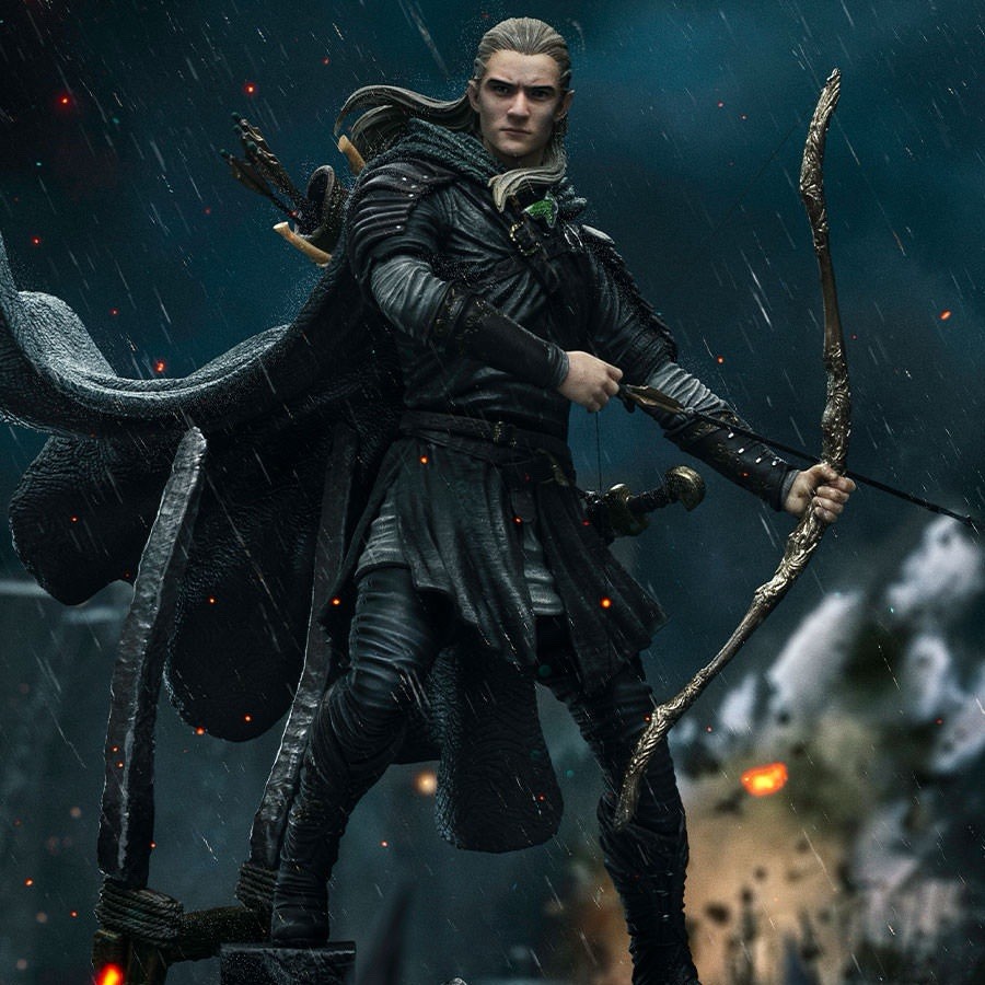 LEGOLAS Unleashed IRON STUDIOS 1/10 Scale 12” Polystone Statue LORD OF THE RINGS LEGOLAS Unleashed IRON STUDIOS 1/10 Scale 12” Polystone Statue LORD OF THE RINGS
