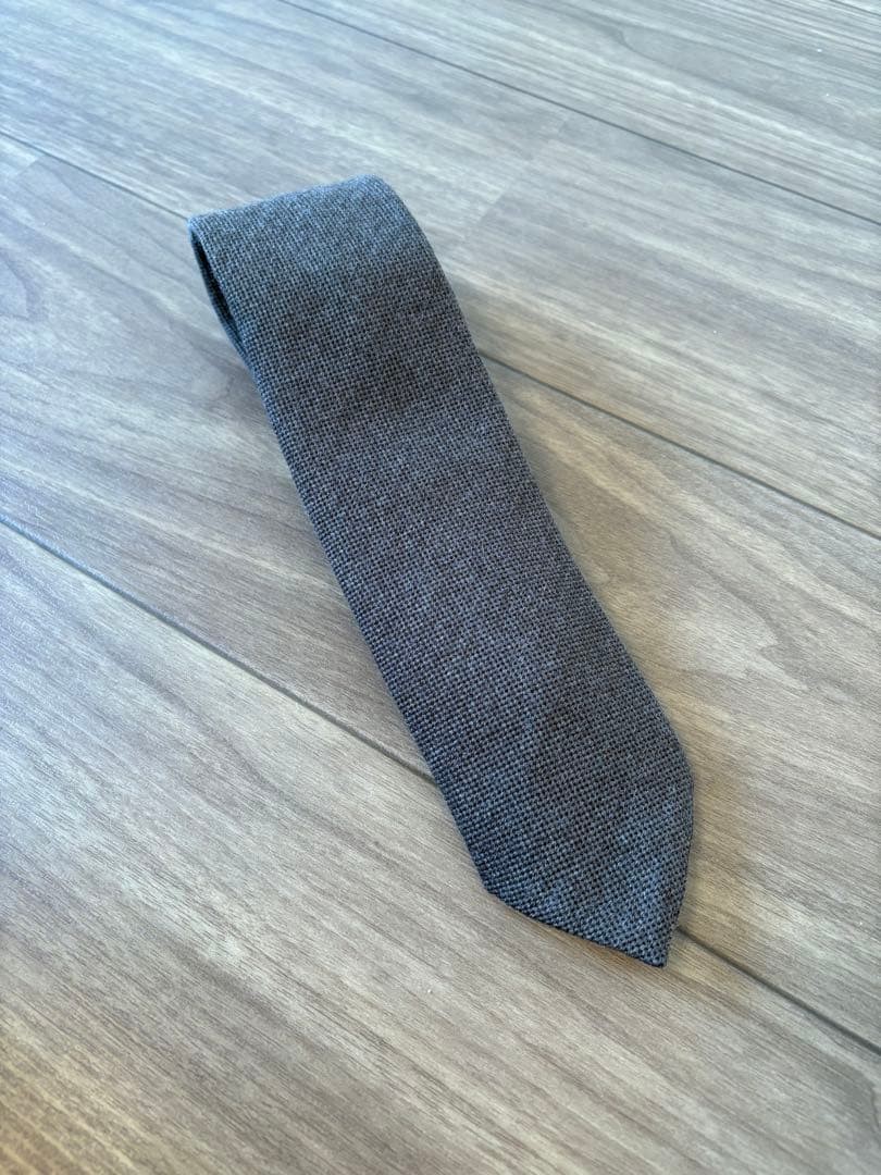 Drake\'s for BEAMS F Necktie Wool Silk Blend Woven Tie Japan Excellent
