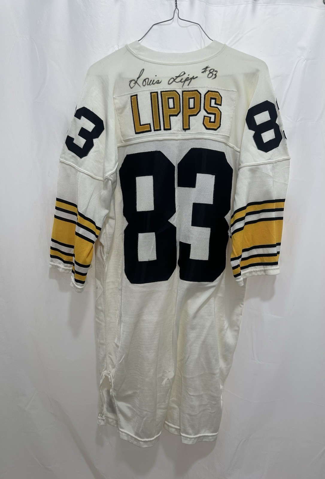 pittsburgh steelers louis lipps 1988 Team Issued Autograph Pro Cut Jersey NO COA