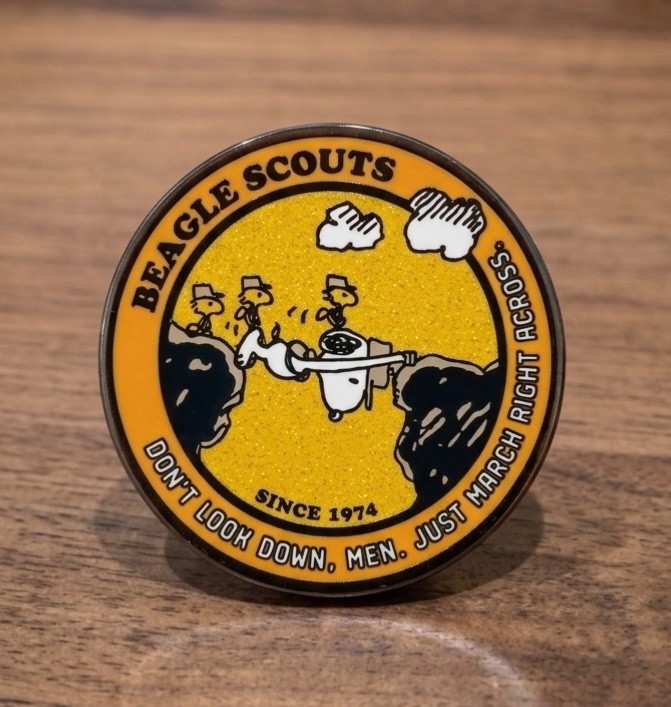 PEANUTS BEAGLE SCOUTS BADGE MYSTERY ENAMEL PIN BLIND BOX SERIES PEANUTS BEAGLE SCOUTS BADGE MYSTERY ENAMEL PIN BLIND BOX SERIES