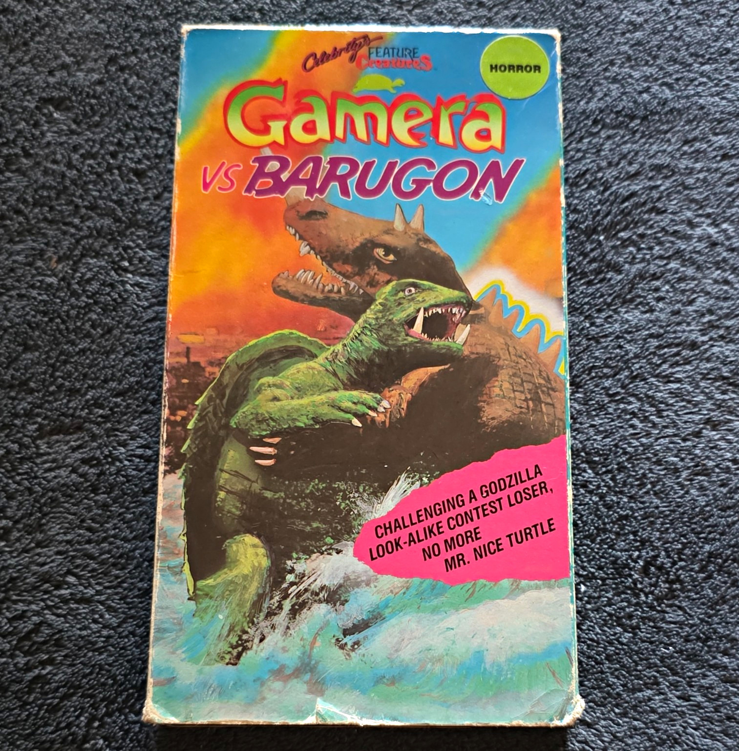 Celebrity Home Entertainment Gamera vs. Barugon VHS 1966 NR Full Screen NTSC Celebrity Home Entertainment Gamera vs. Barugon VHS 1966 NR Full Screen NTSC