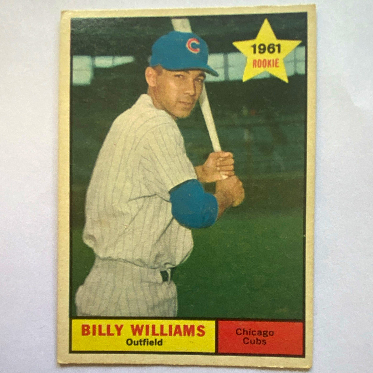 Topps ‘61 #141 Billy Williams Rookie Card, EX-EXMT, centered, good color/corners Topps ‘61 #141 Billy Williams Rookie Card, EX-EXMT, centered, good color/corners