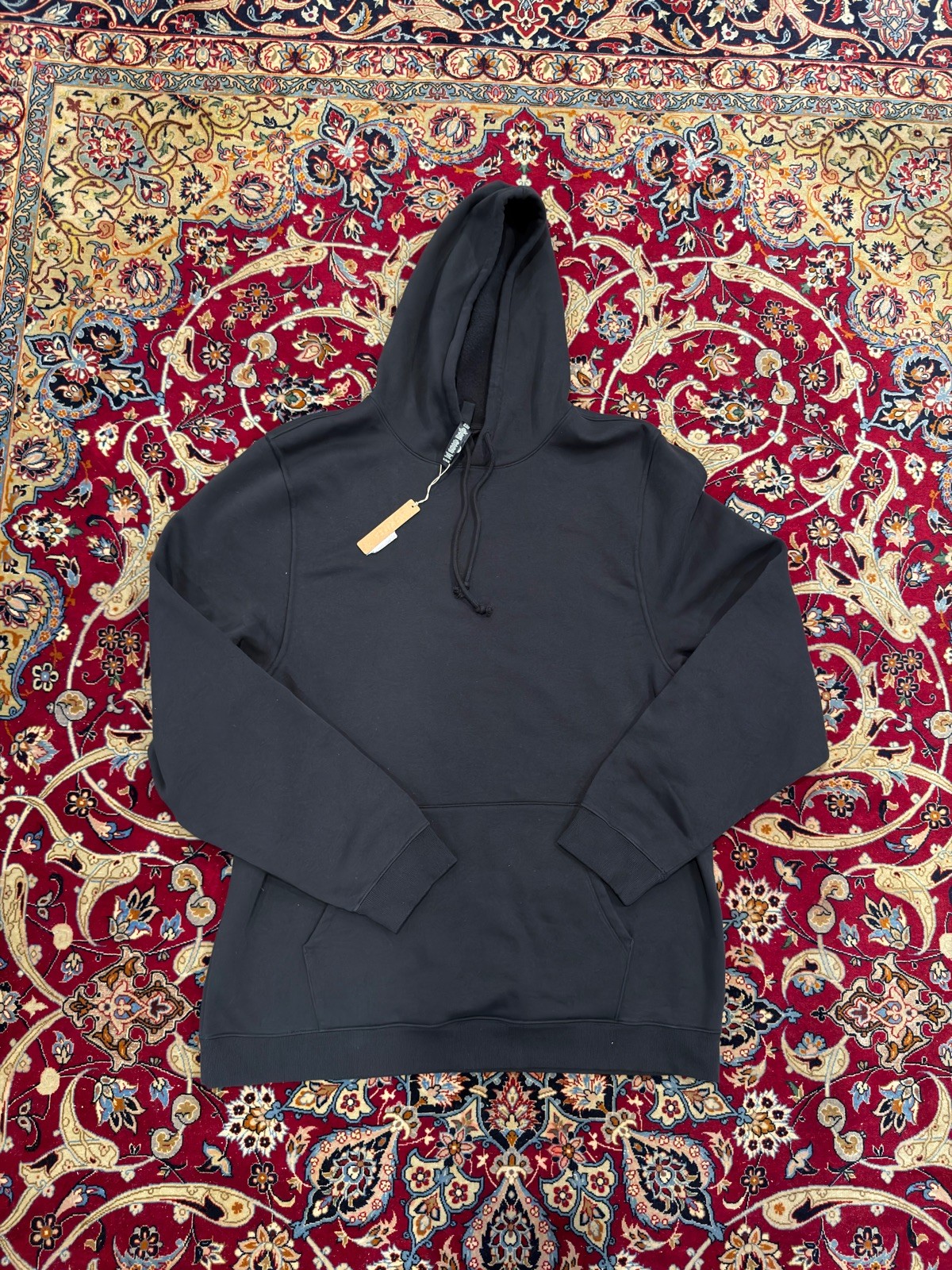 $98 RETAIL SKIMS Fleece Lounge Launch Fit Classic Hoodie Men XL Black NWT 