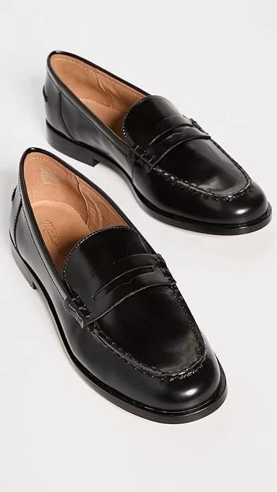 Women\'s Madewell Penny Loafer In Leather True Black New  Retail $148 SELECT SIZE