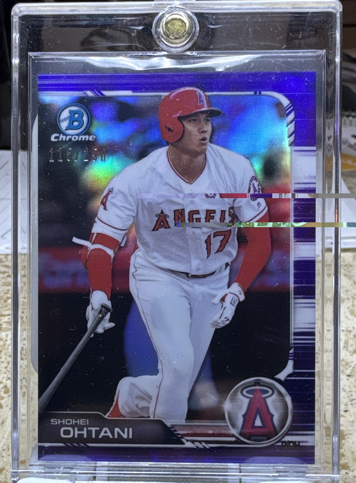 2019 Bowman Chrome - Shohei Ohtani #50 Purple Refractor 115/250