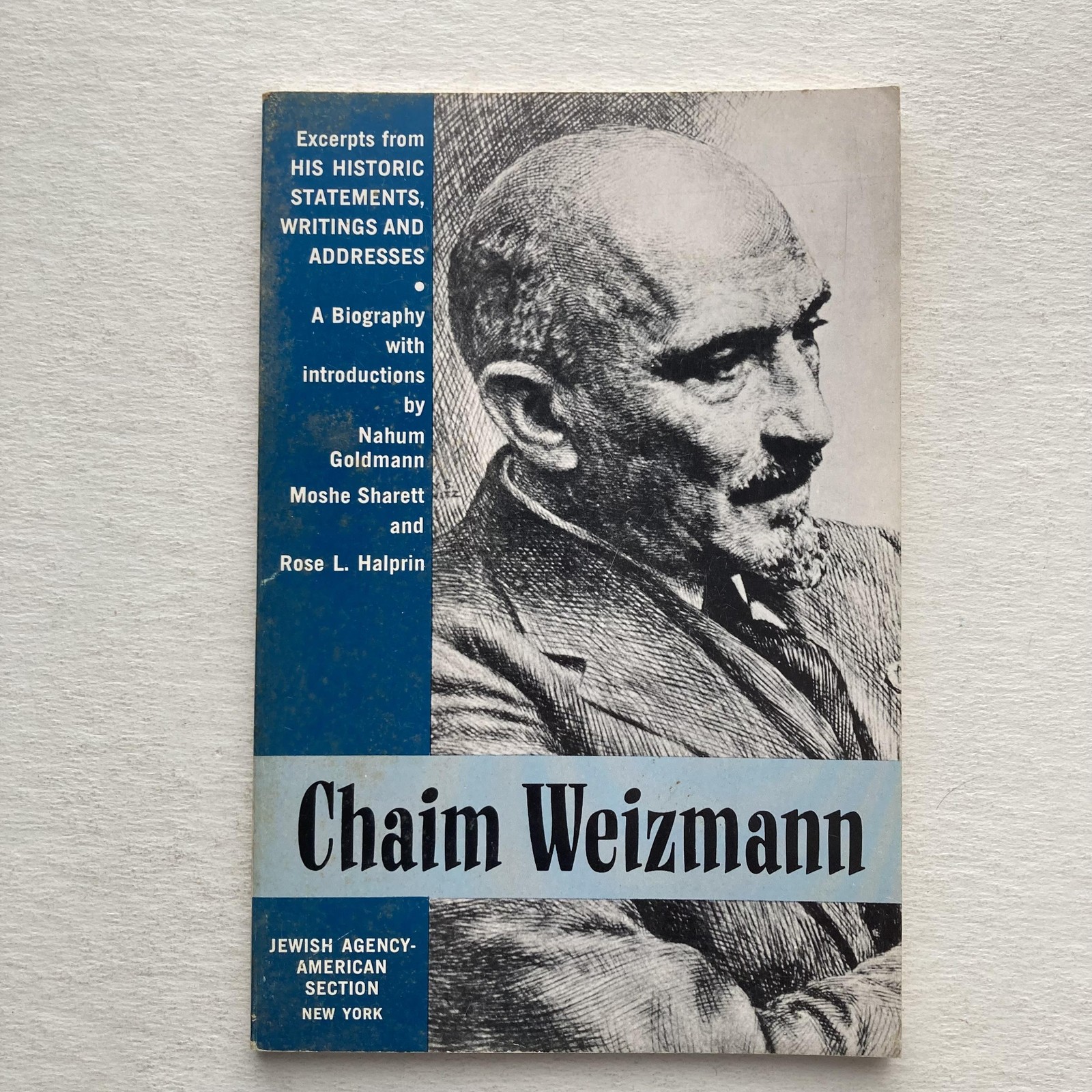 Vintage 1962 Chaim Weizmann Biography Sam E Bloch Jewish Agency PB USA Zionism