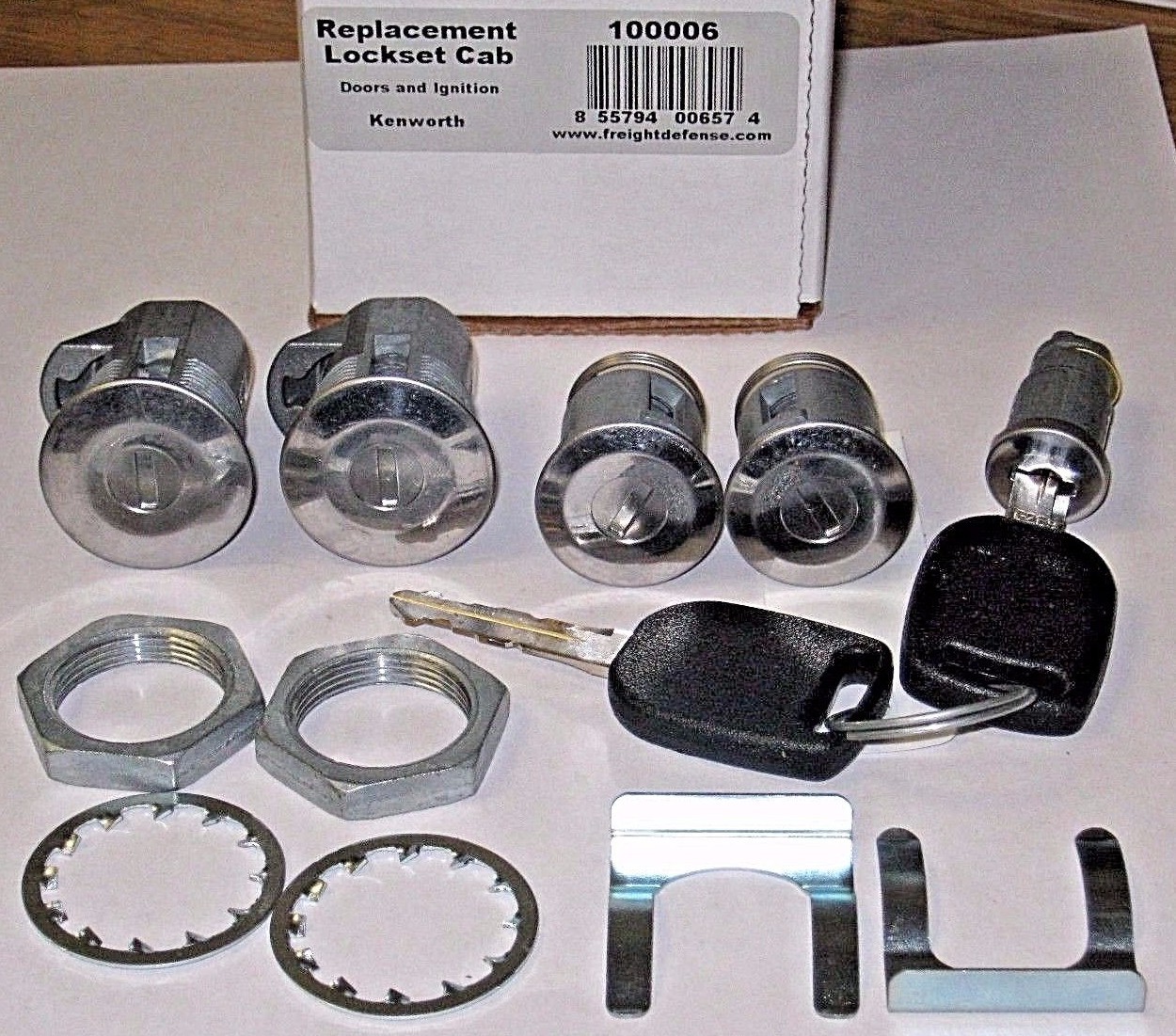*NEW*  SET of KENWORTH KEYED ALIKE TOOL BOX , DOOR LOCKS & IGNITION LOCKSET