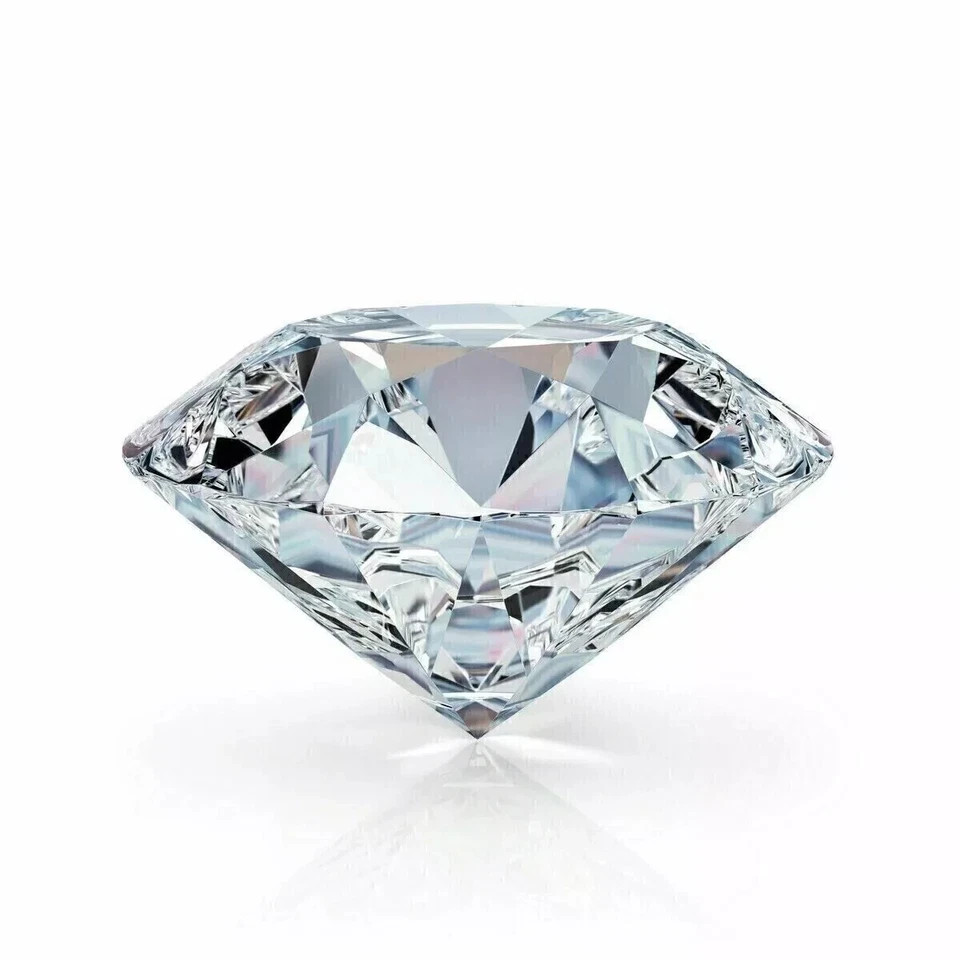Natural White Diamond 6.75 CT Round Cut VVS1 D Grade 12.50 mm Certified Stone.