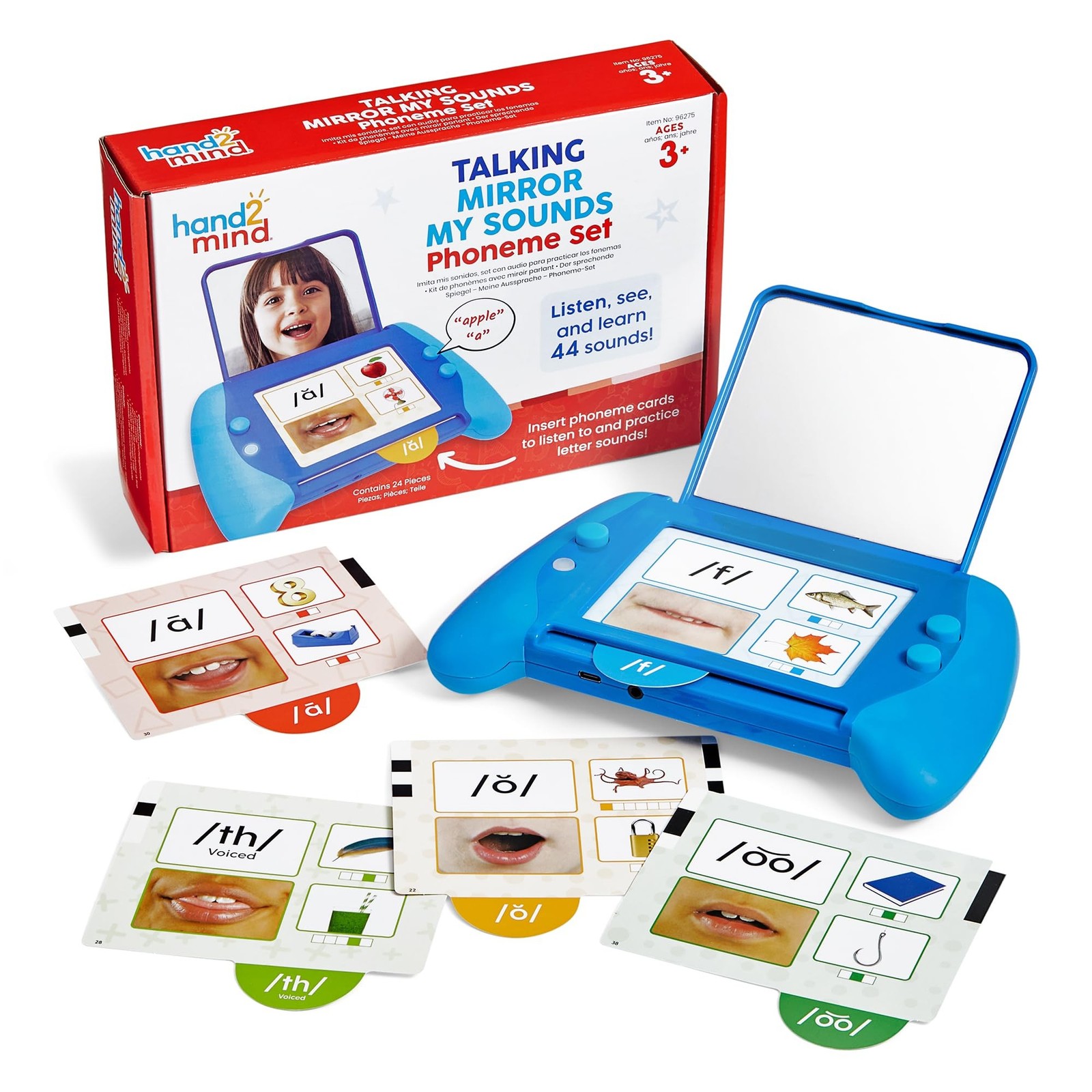 hand2mind Talking Mirror My Sounds Phoneme Set, Phonemic Awareness, Speech Th...