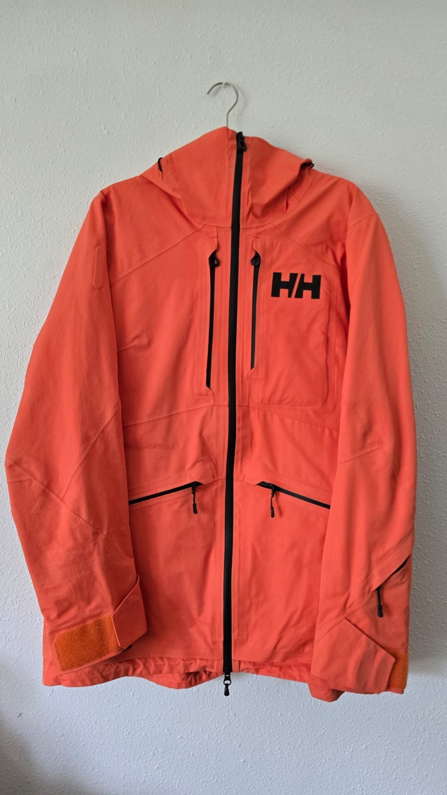 Helly Hansen ULLR Ski Jacket XL Helly Tech Professional RECCO Orange Shell