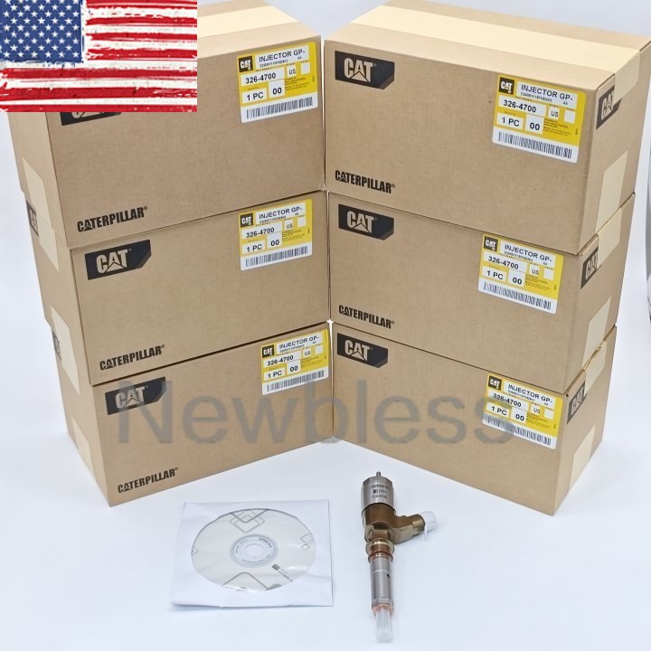 New 6x Fuel Injector 3264700 For Caterpillar C6 C6.4 Engine CAT320D Excavator