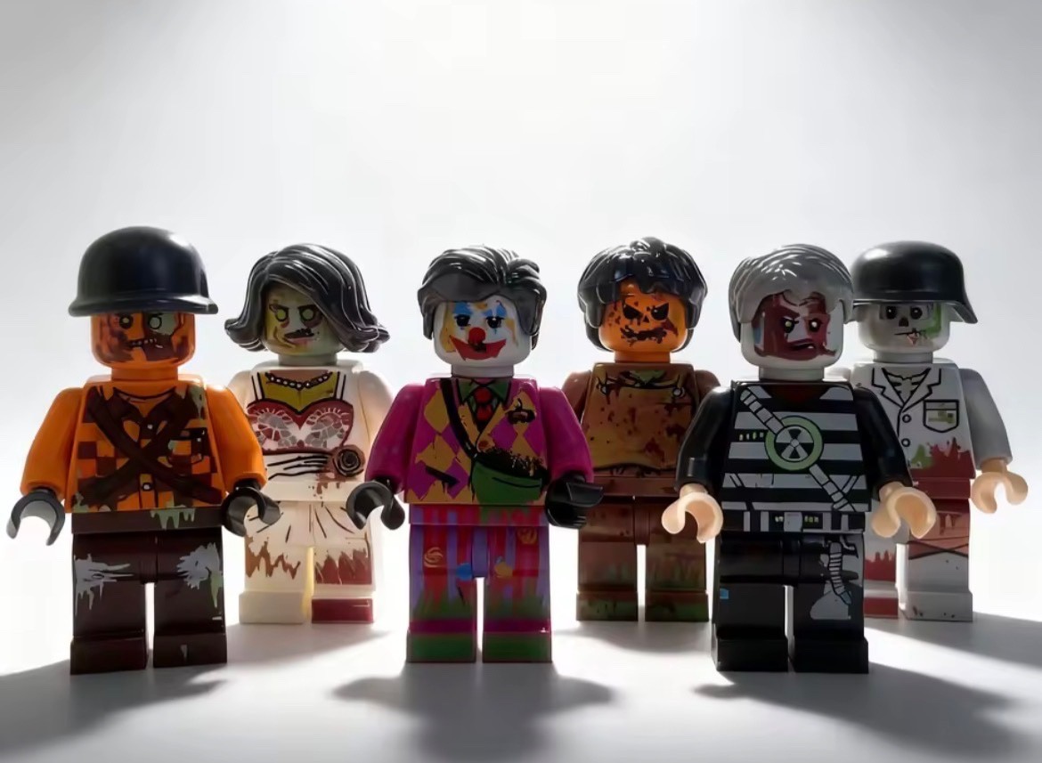 12 Custom Zombie Horror Minifigures Lot | 6pc Sets or Full Bundle | MOC