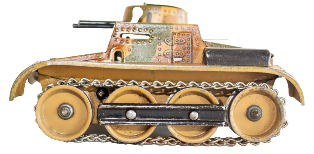 1930\'s Post-WWI German Gescha Panzer I Clockwork Tank