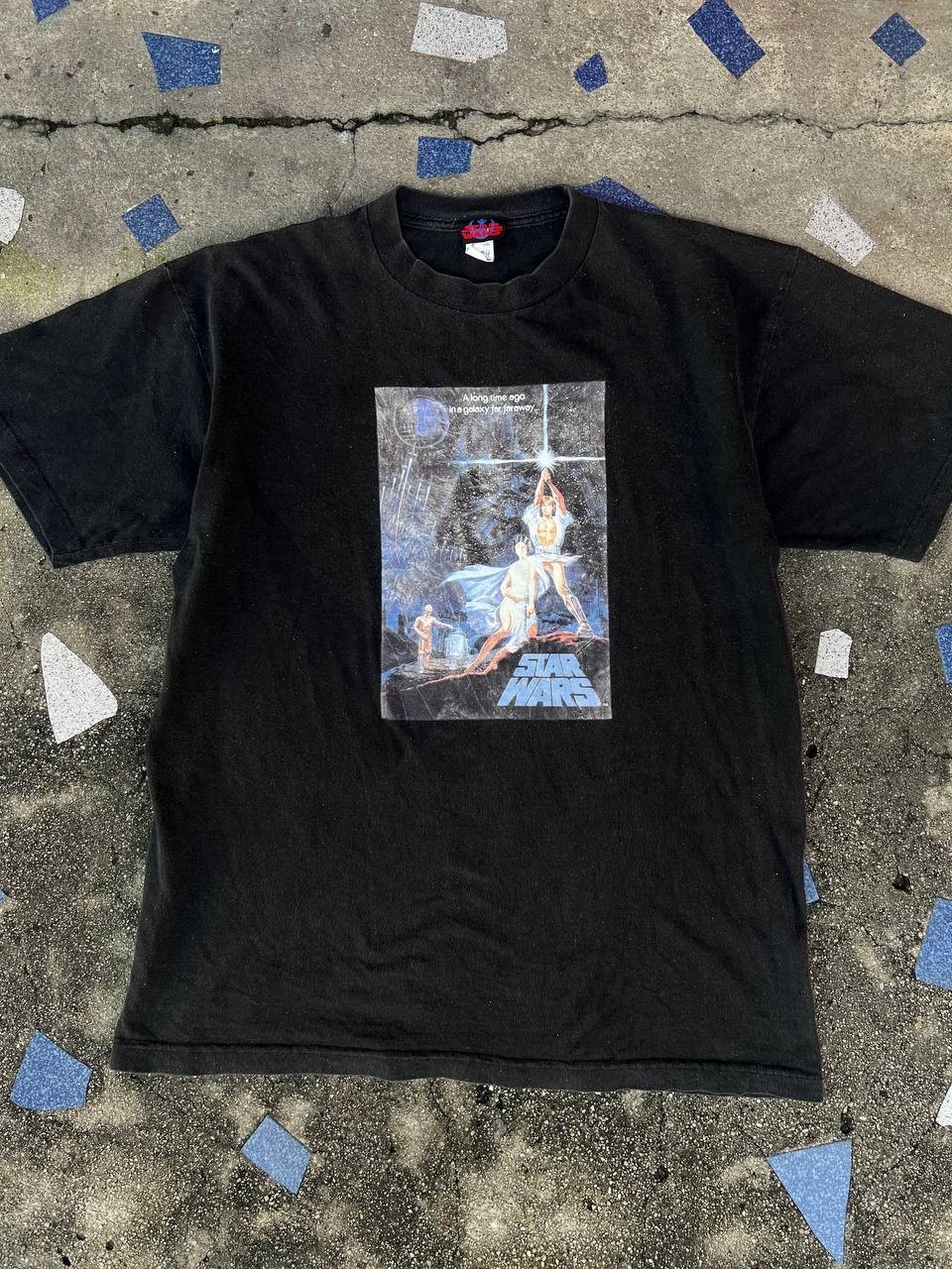 Vintage 1997 Star Wars スターウォーズ T Shirt Japan Licensed + Free Darth Vader Tee