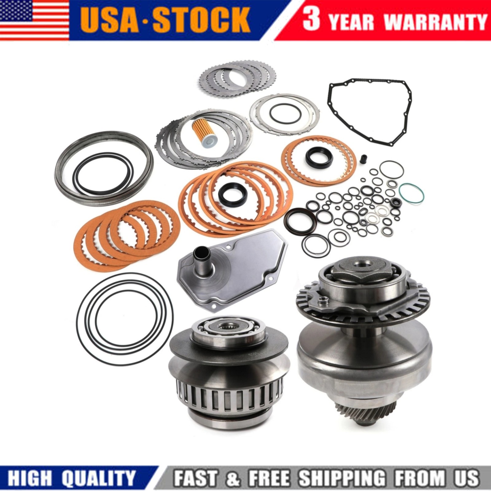 CVT Transmission Master Rebuild Kit Pulley Set JF015E RE0F11A For Nissan w/Belt