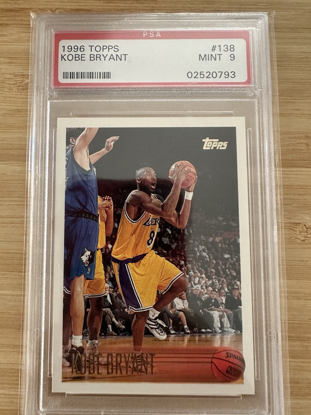 ✅ 1996-97 Topps #138 Kobe Bryant Lakers RC Rookie HOF PSA 9 MINT Los Angeles