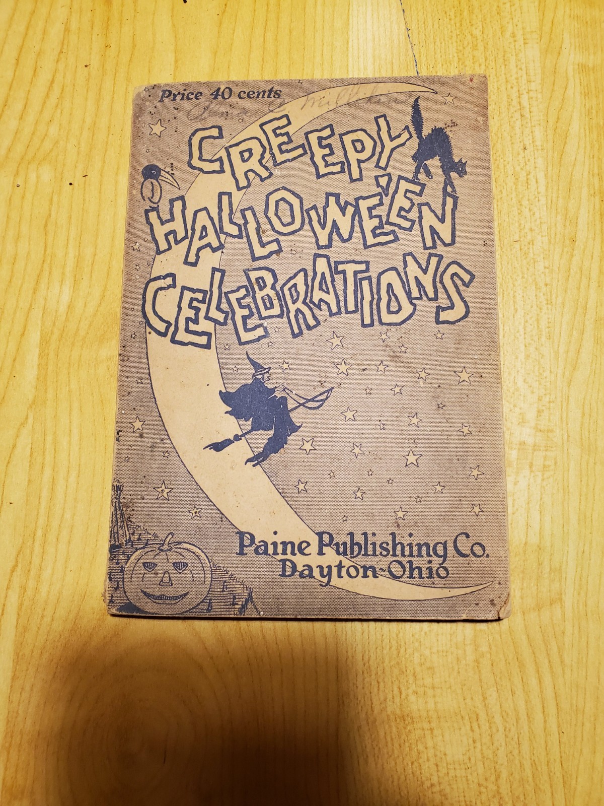 CREEPY HALLOWE'EN CELEBRATIONS-1926-5 X 7-JOKES-GAGS-WITCHES-UNIQUE-RARE-fr