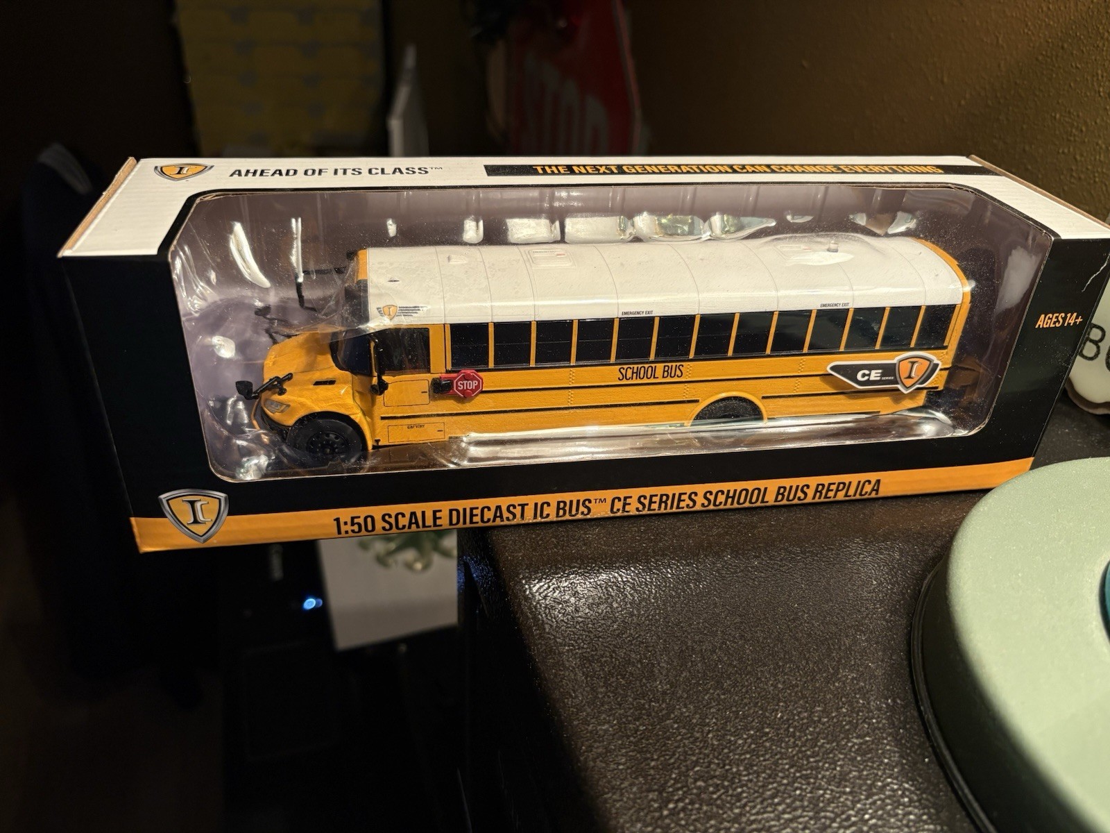 IC Bus CE Series School Bus Replica 1:50 Scale Diecast Yellow/Black IC Bus CE Series School Bus Replica 1:50 Scale Diecast Yellow/Black